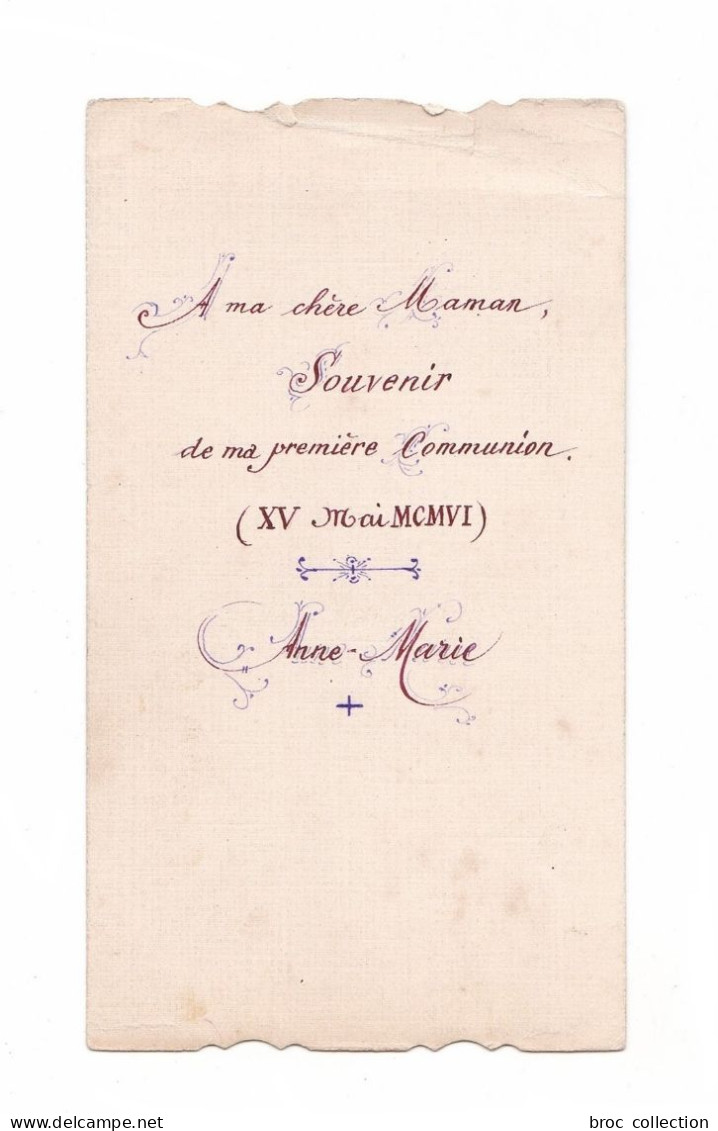 1re Communion 1906, Calligraphie, Lettrines, éd. Bouasse Jeune 994, Cit. P. Eymard - Andachtsbilder