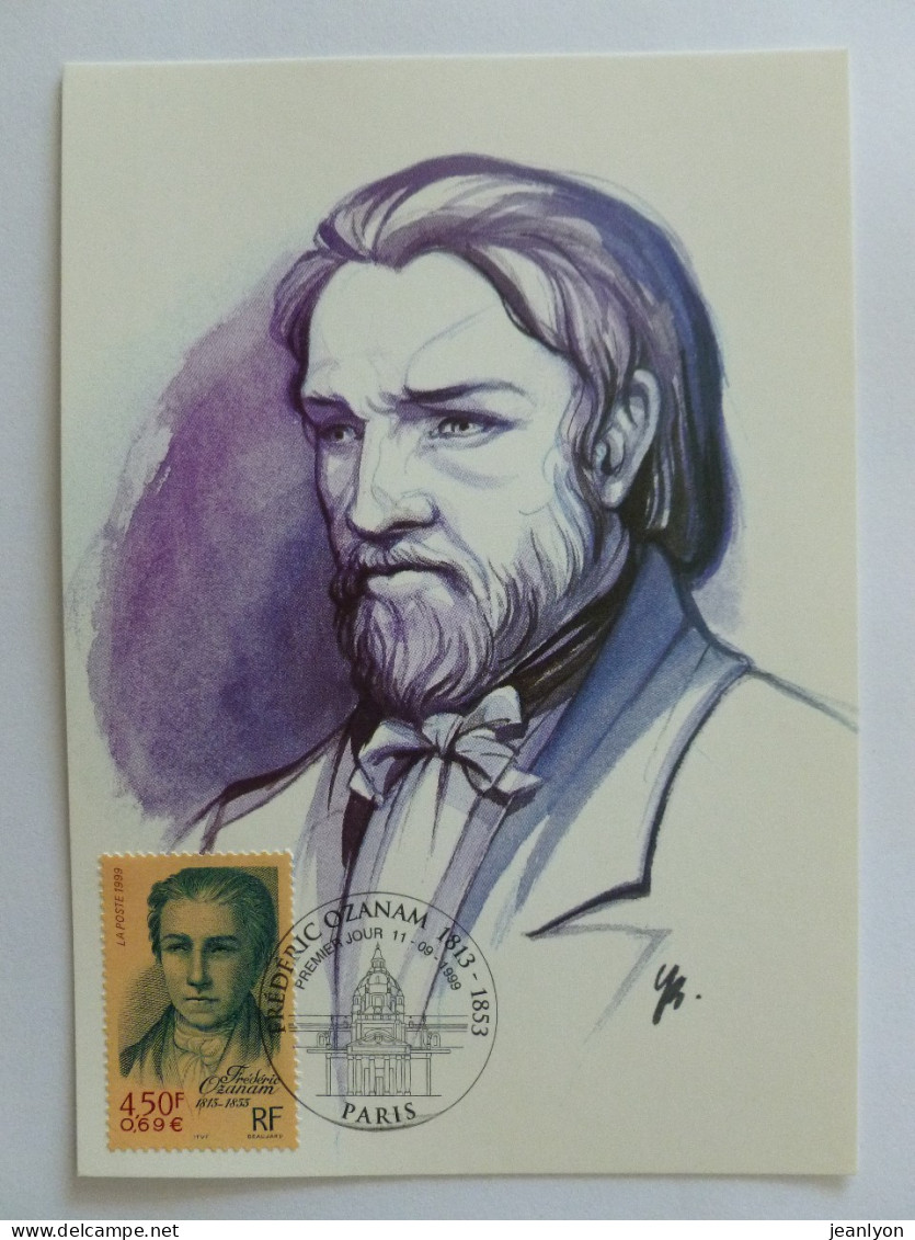 FREDERIC OZANAM - Historien, Fondateur Conférence Saint Vincent De Paul / Religion - Carte Philatélique 1er Jour Timbre - History