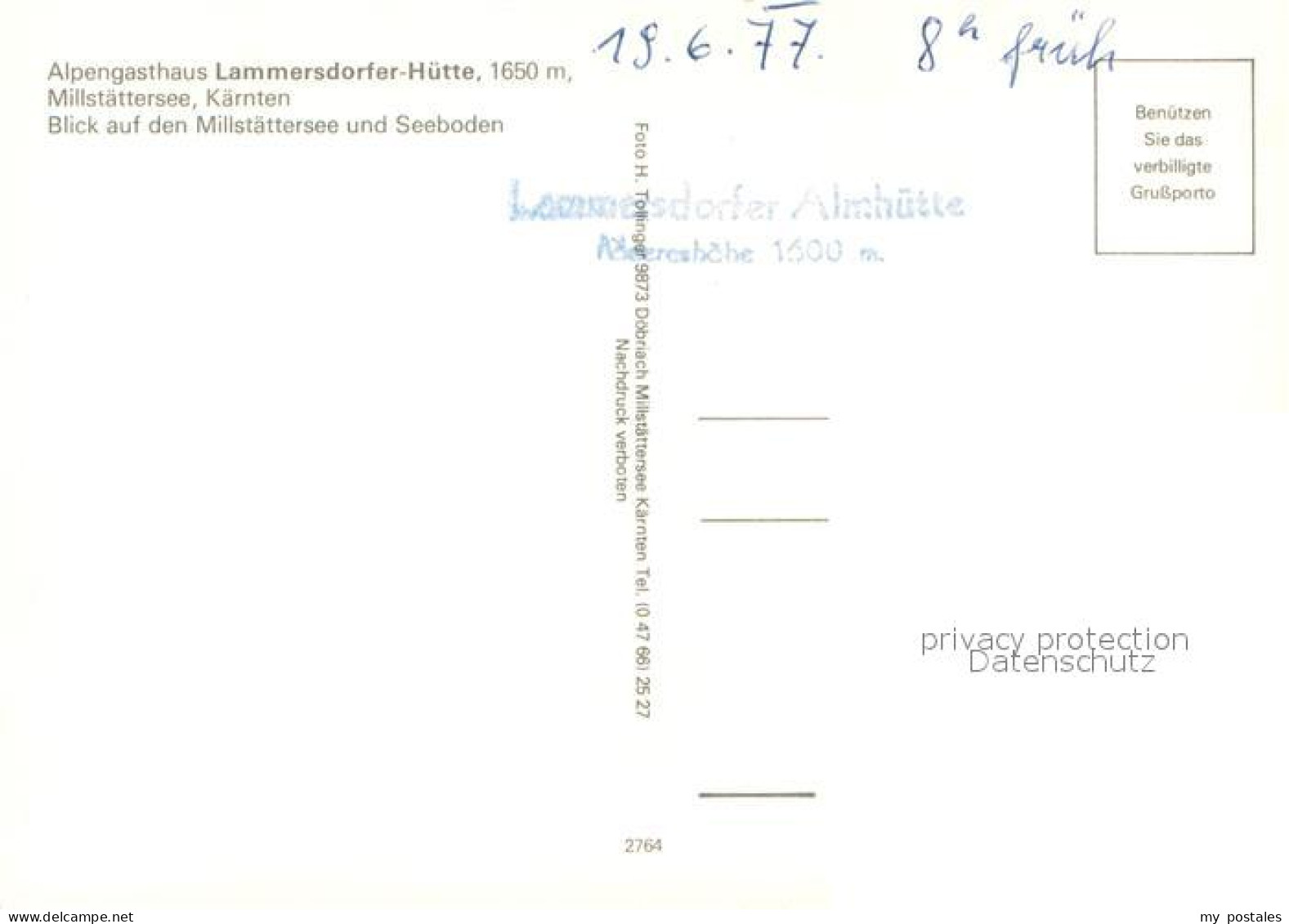 73667697 Millstaettersee Alpengasthaus Lammersdorfer Huette Fliegeraufnahme Mit  - Sonstige & Ohne Zuordnung