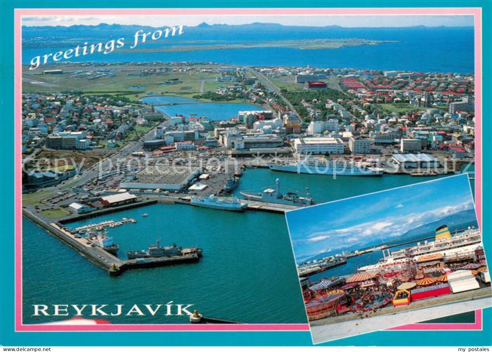 73667678 Reykjavík Fliegeraufnahme Reykjavík - Islanda