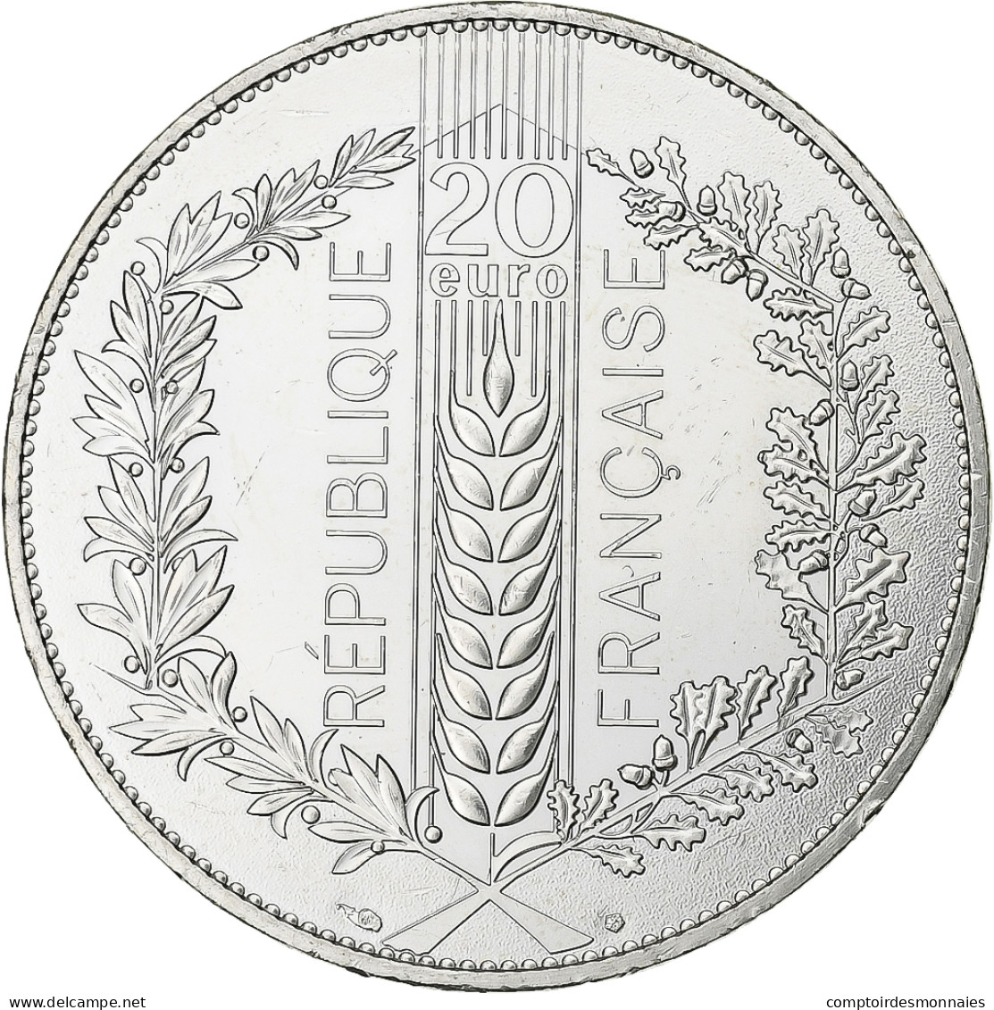 France, 20 Euro, 2020, Paris, Argent, FDC - Frankrijk