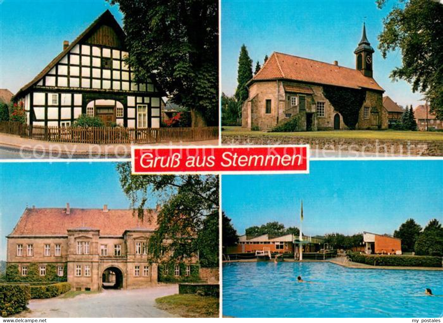 73667643 Stemmen Hannover Fachwerkhaus Kirche Schloss Schwimmbad Stemmen Hannove - Barsinghausen