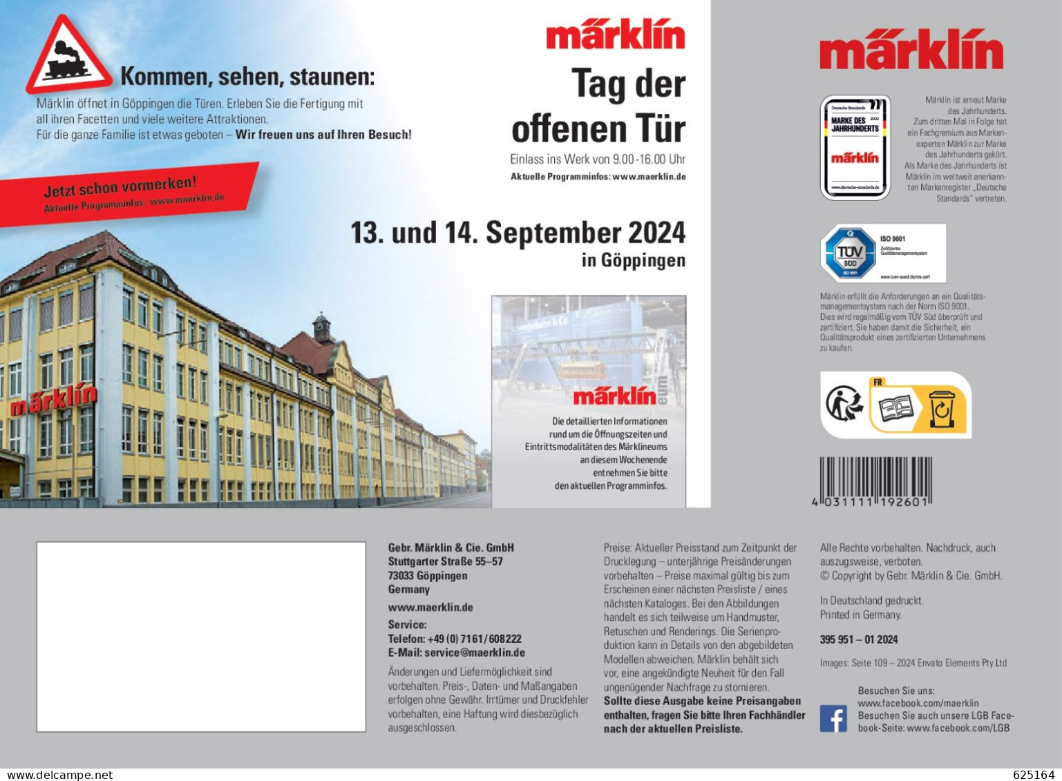 Catalogue MÄRKLIN 2024 Neuheiten - Deutsche Ausgabe - Allemand