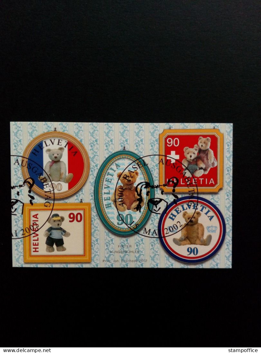 SCHWEIZ MI-NR. 1796-1800 GESTEMPELT(USED) 100 JAHRE TEDDYBÄR 2002 - Usati