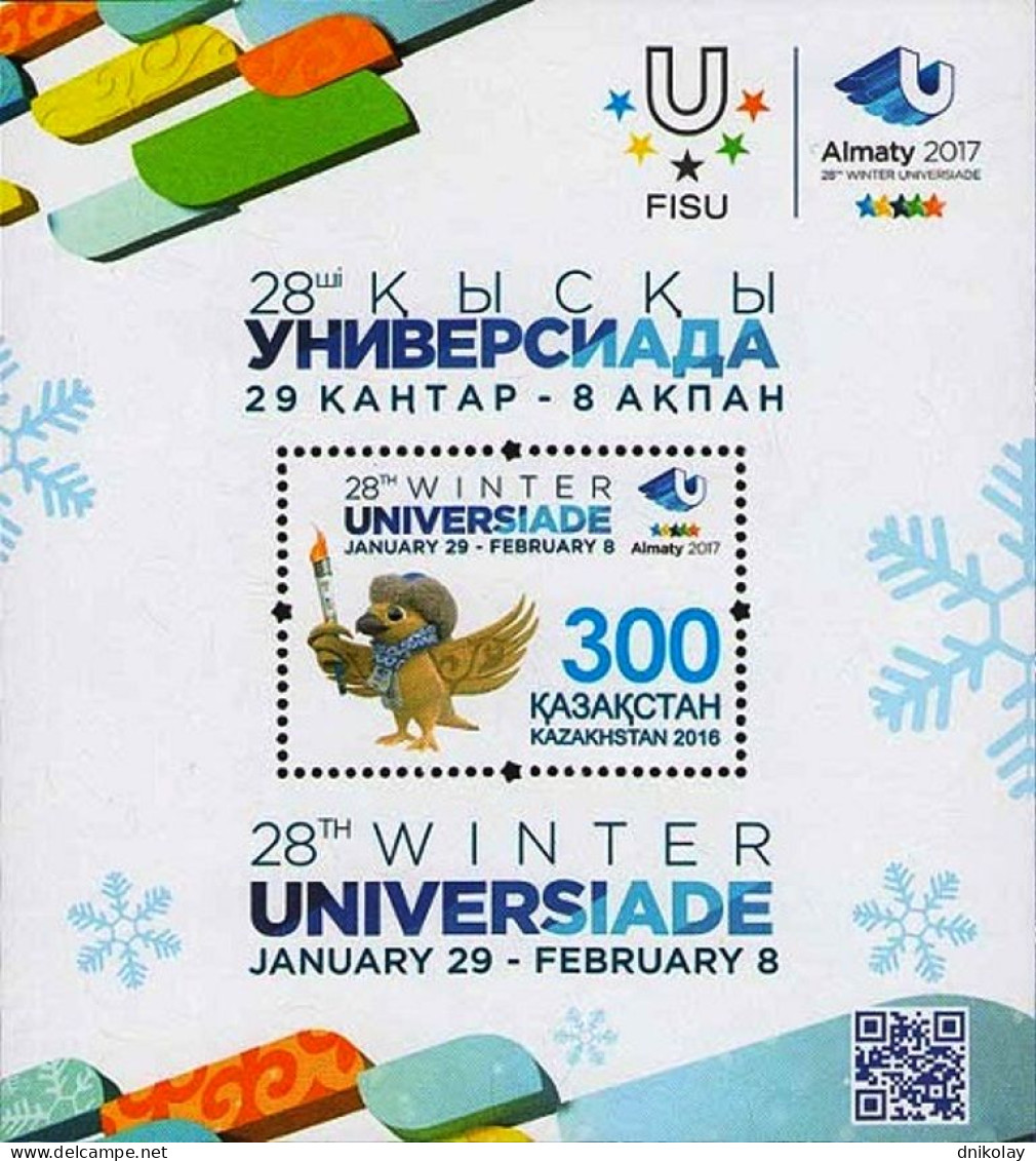 2016 994 Kazakhstan Winter Universiade 2017 - Almaty, Kazakhstan MNH - Kasachstan