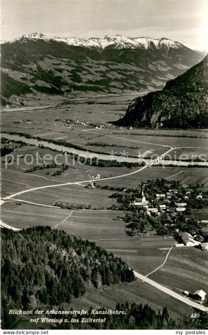 73667396 Wiesing Tirol Blick Von Der Achenseestrasse Kanzelkehre Ins Zillertal W - Sonstige & Ohne Zuordnung