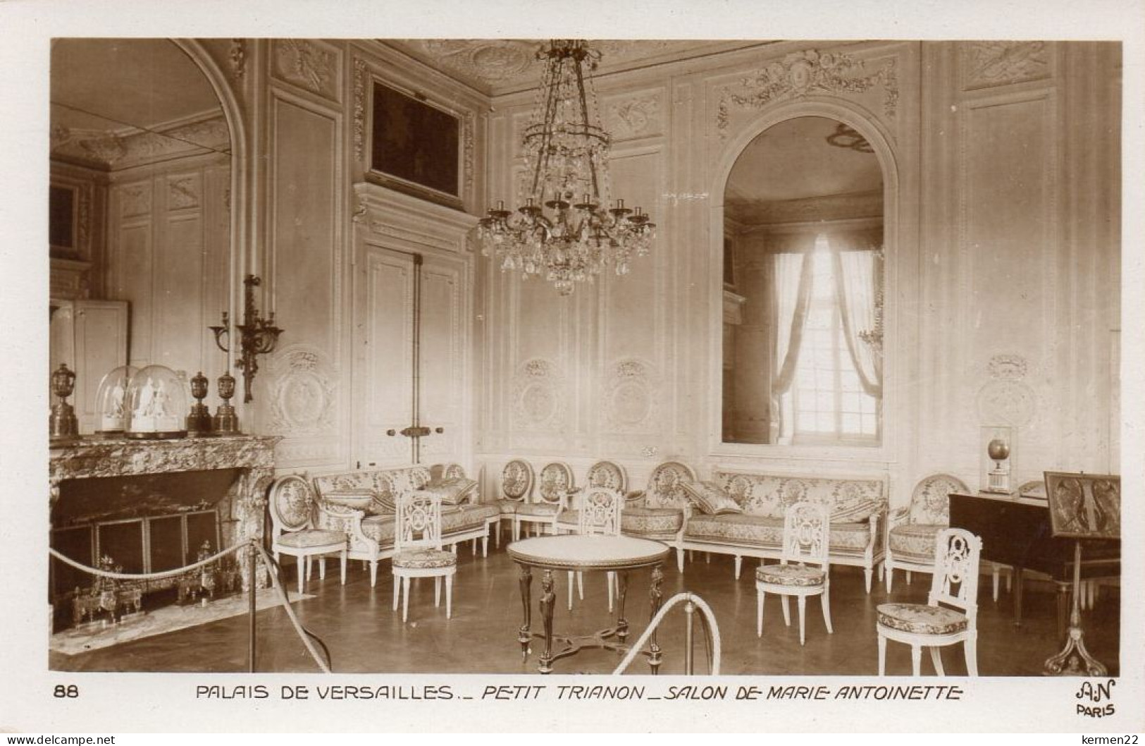 CPA 78 PALAIS DE VERSAILLES PETIT TRIANON SALON DE MARIE ANTOINETTE - Versailles (Schloß)