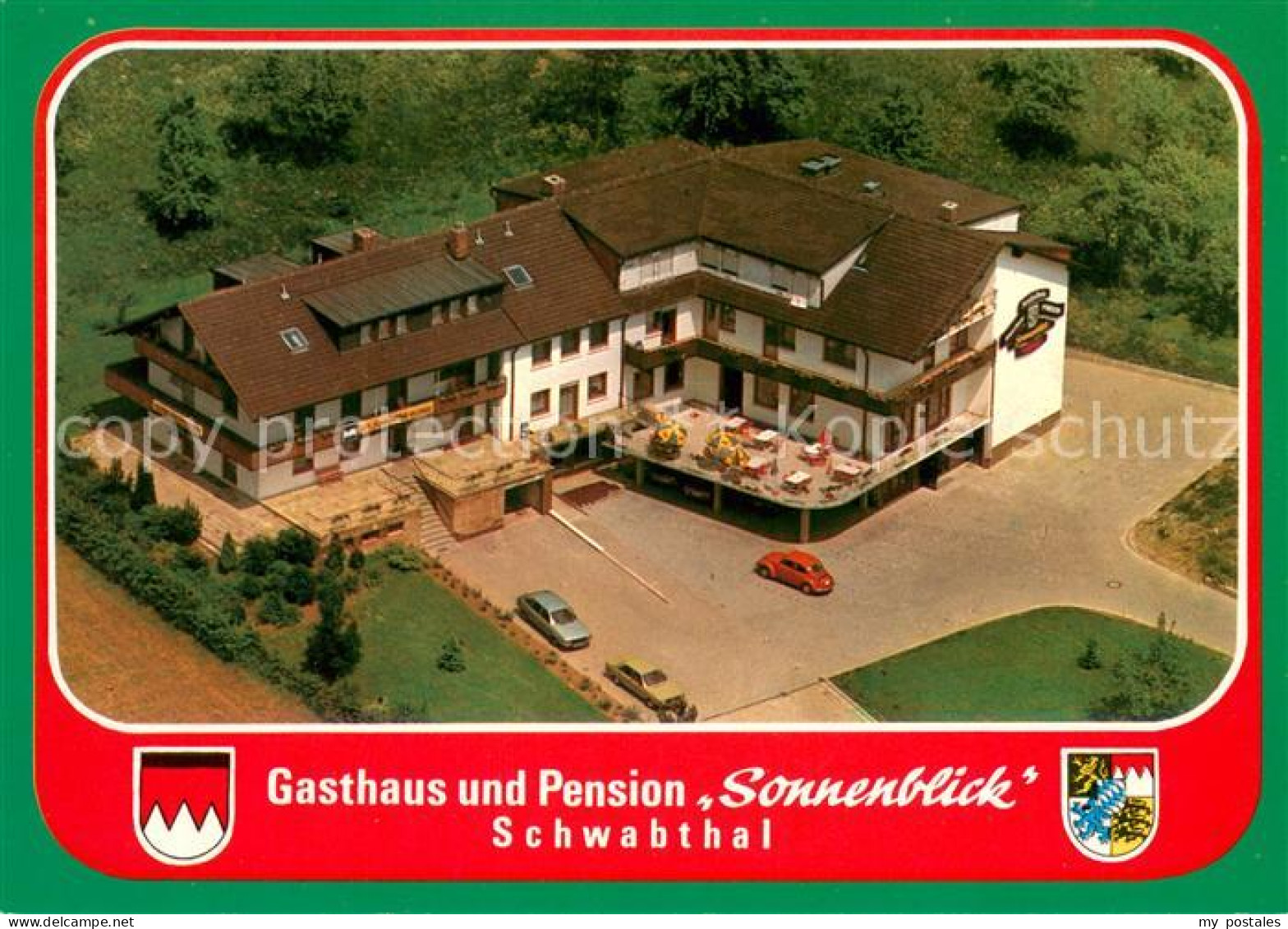 73667170 Schwabthal Gasthaus Pension Sonnenblick Fliegeraufnahme  Schwabthal - Staffelstein
