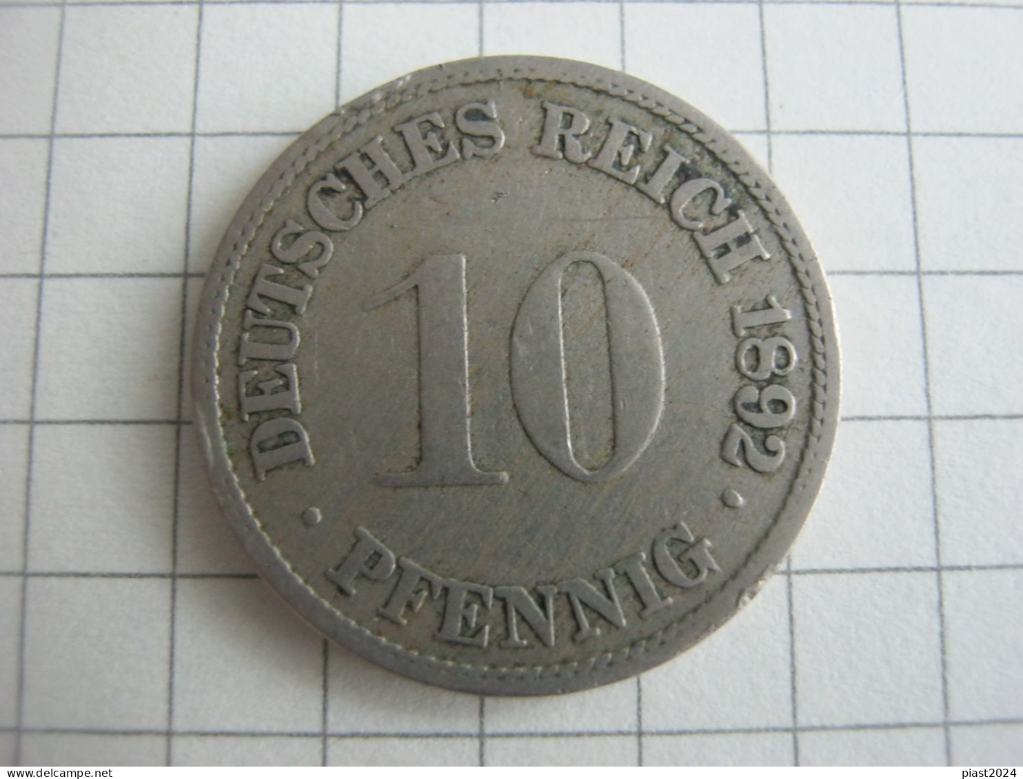 Germany 10 Pfennig 1892 F - 10 Pfennig