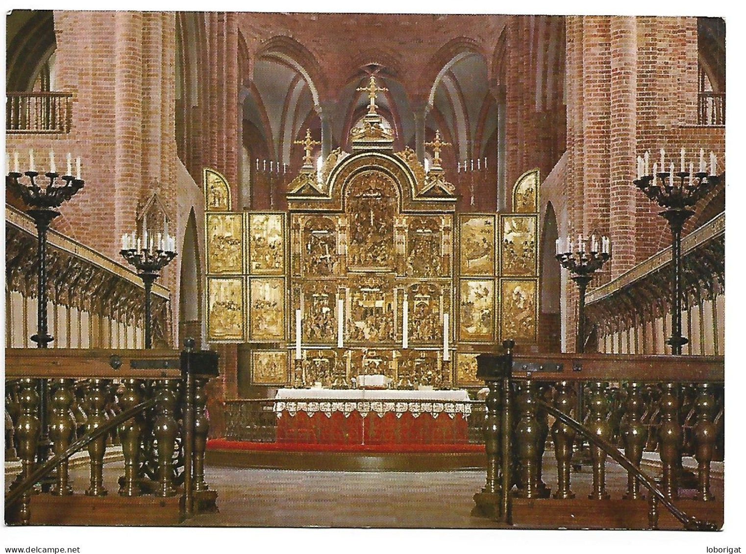 ROSKILDE DOMKIRKE, ALTRET / THE CATHEDRAL, THE ALTAR.- ROSKILDE - SJAELLAND.- ( DINAMARCA ) - Danemark