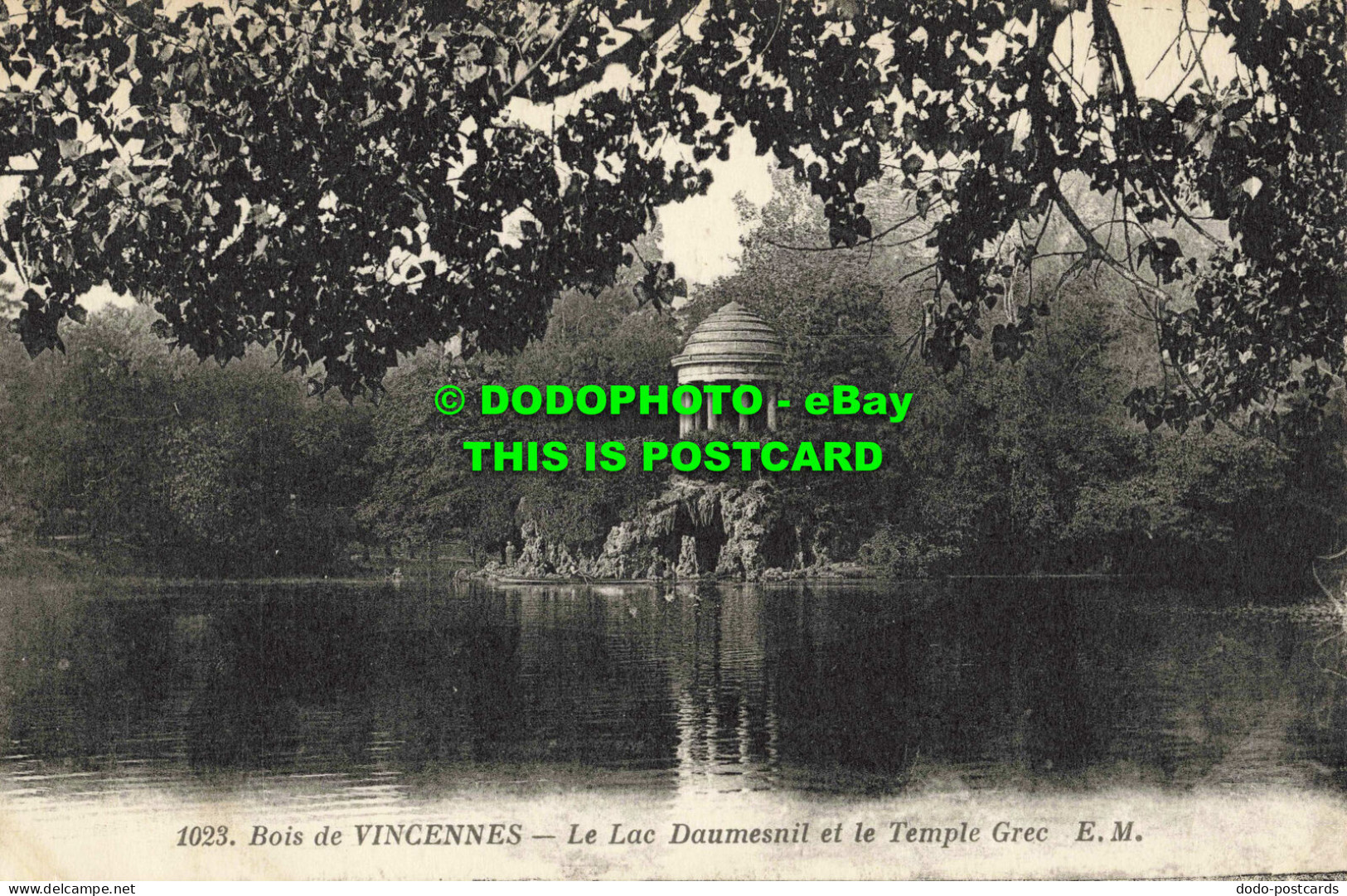 R563992 Bois De Vincennes. Le Lac Daumesnil Et Le Temple Grec. E. M. Anc. Etab. - Mondo