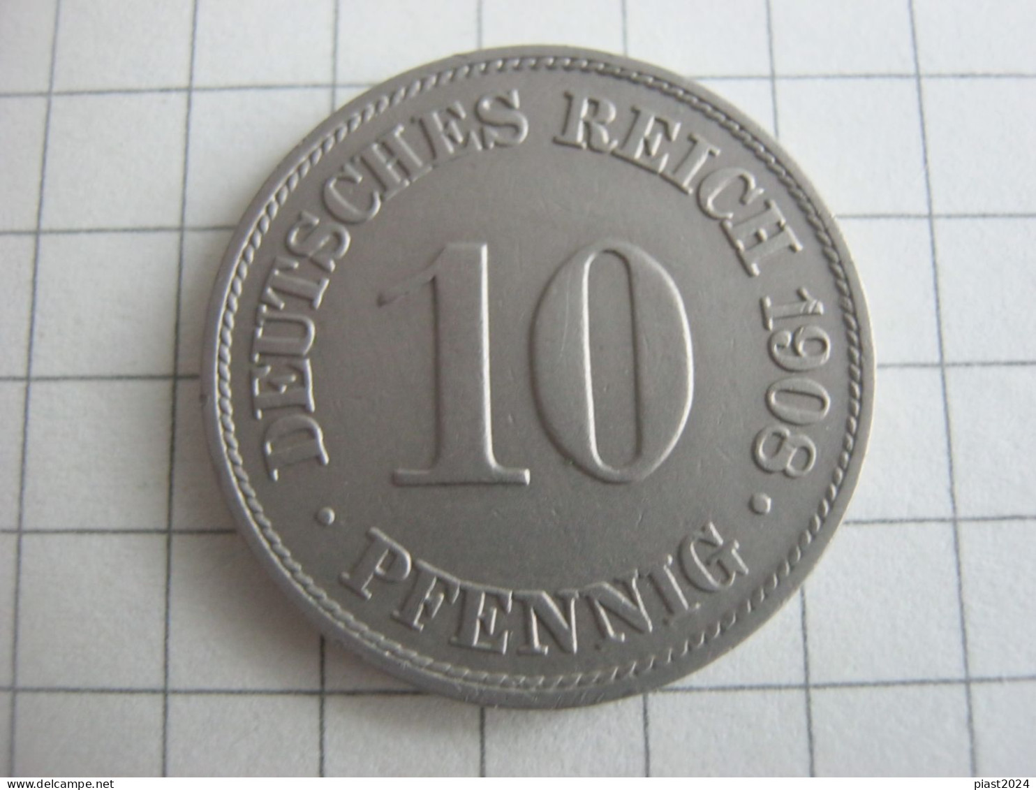 Germany 10 Pfennig 1908 A - 10 Pfennig