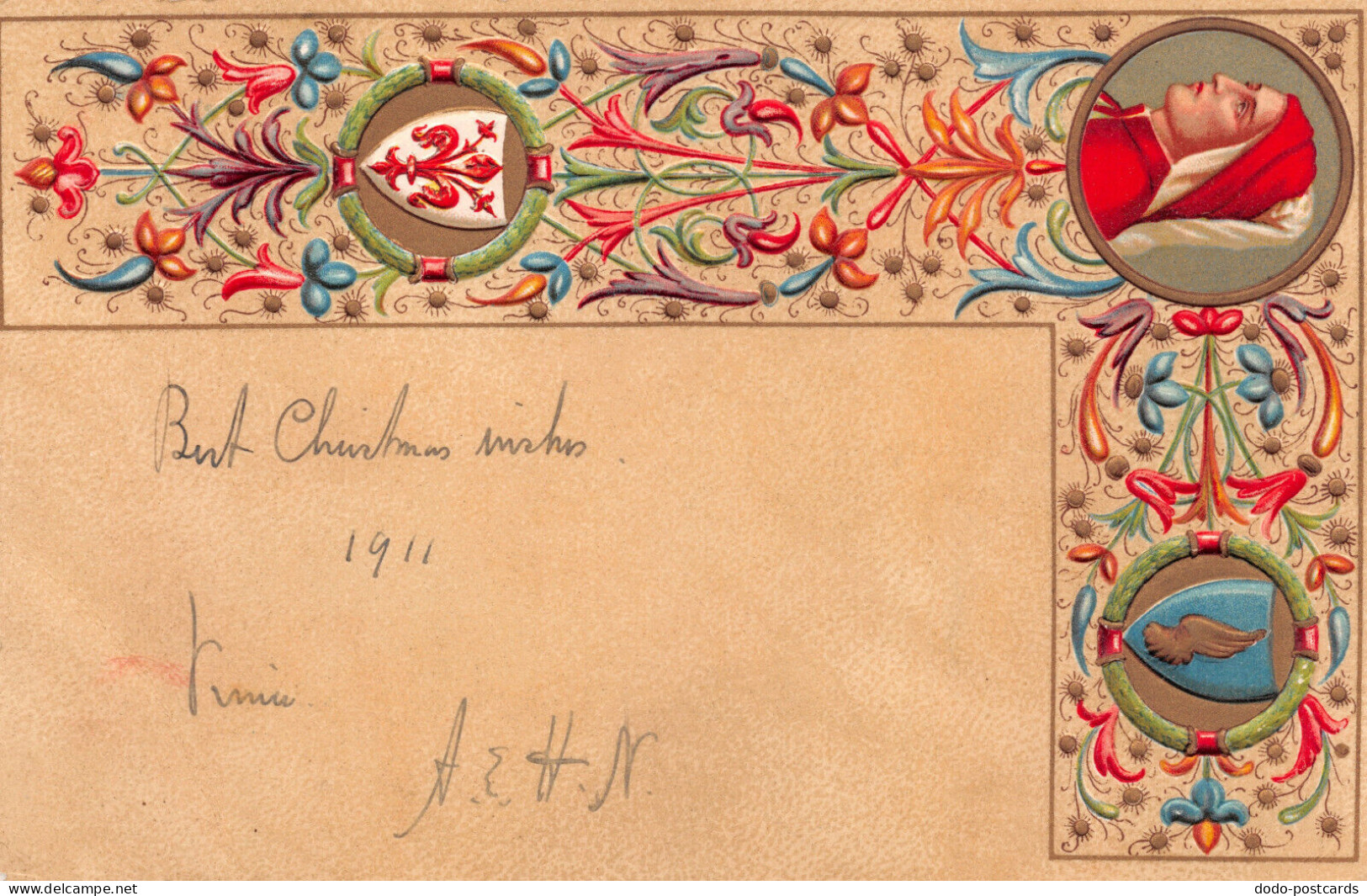 R253426 Best Christmas Wishes. E. Sborgi. Postcard. 1911 - Mondo