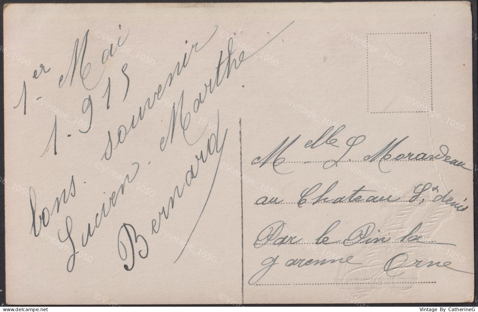 CPA MUGUET Porte-bonheur 1915 Carte  +/- 9x14cm #118026 - Other & Unclassified