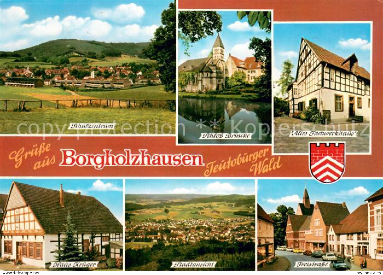 73666725 Borgholzhausen Schulzentrum Schloss Brincke Altes Fachwerkhaus Haus Kru - Autres & Non Classés