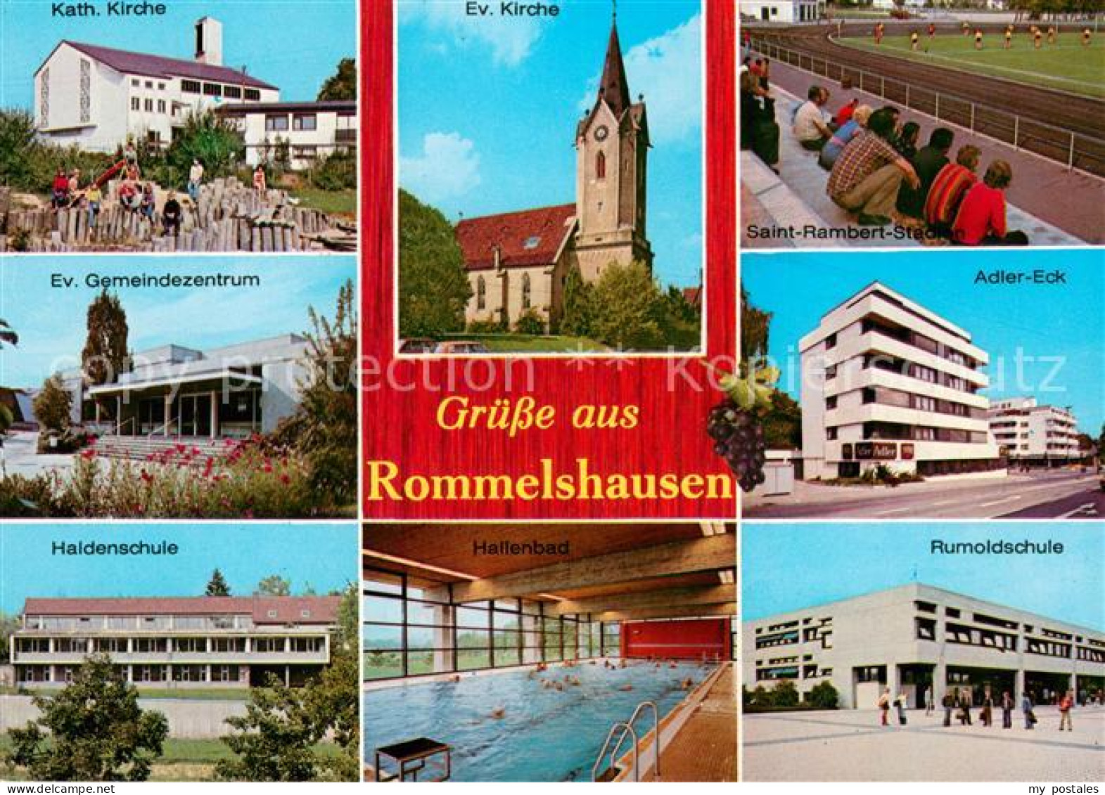 73666680 Rommelshausen Kath Kirche Ev Kirche Saint Rambert Stadion Ev Gemeindeze - Other & Unclassified