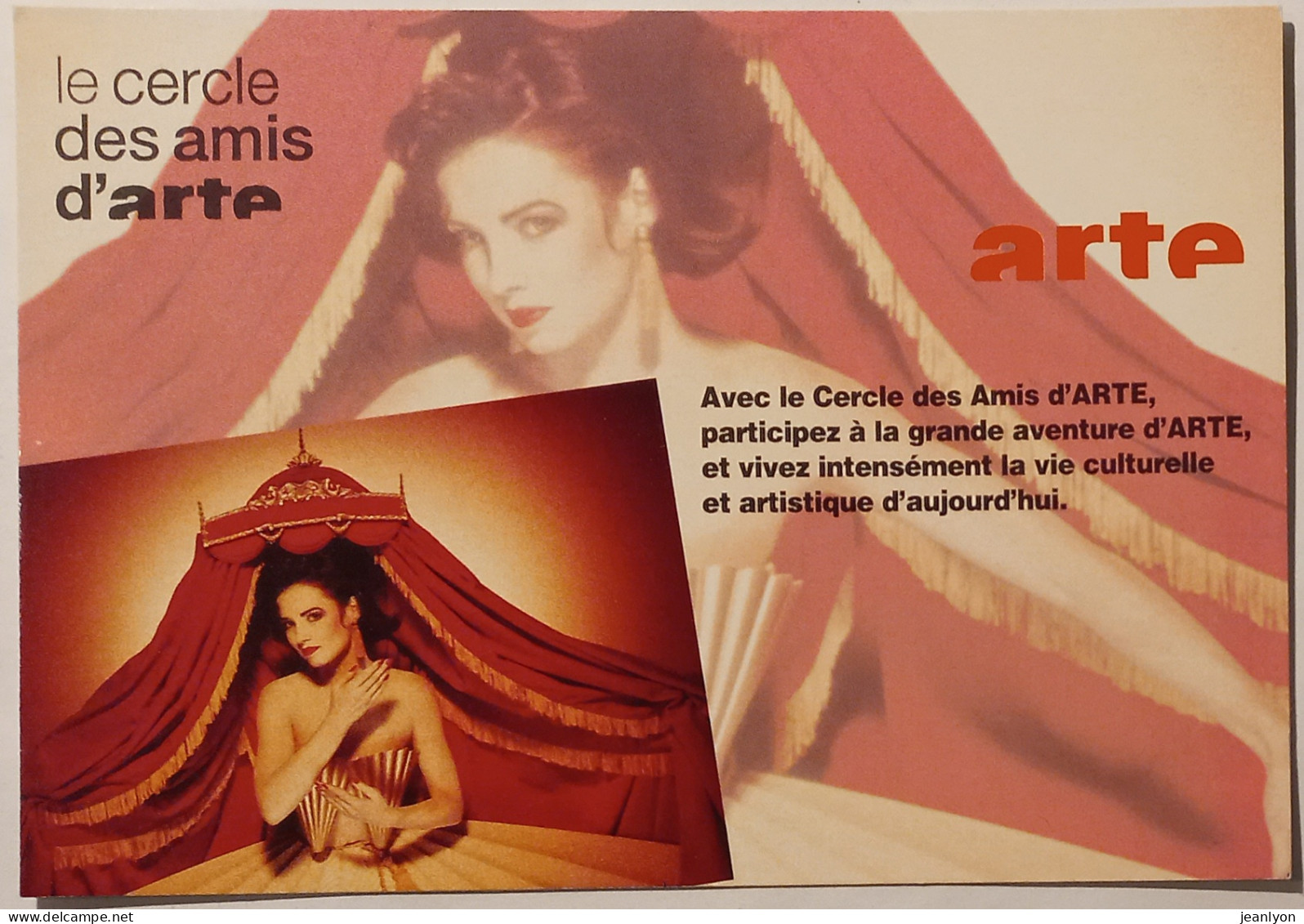 FEMME / TELEVISION TV - Cercle Des Amis ARTE - Carte Publicitaire - Femmes