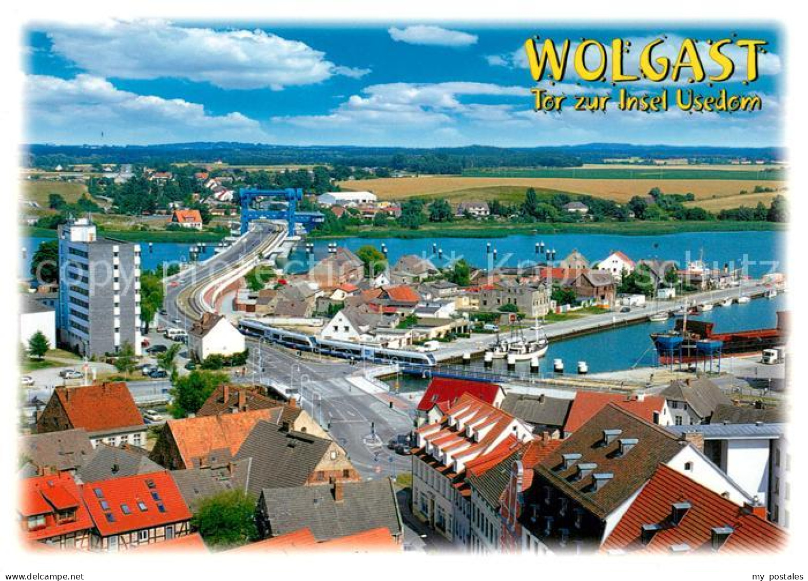 73666577 Wolgast Mecklenburg-Vorpommern Fliegeraufnahme Wolgast - Wolgast