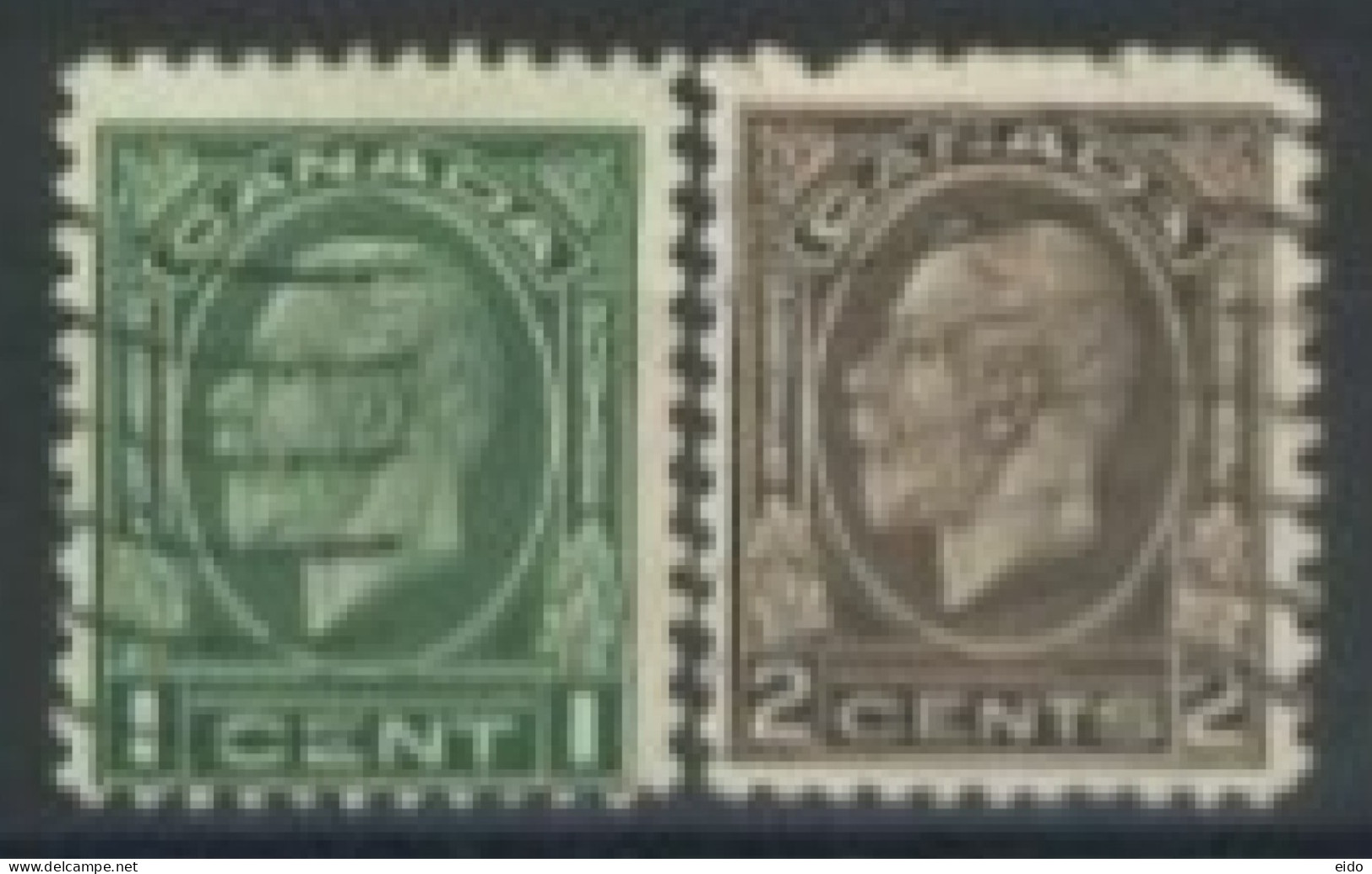 CANADA - 1932, KING GEORGE V STAMPS SET OF 2, USED. - Used Stamps