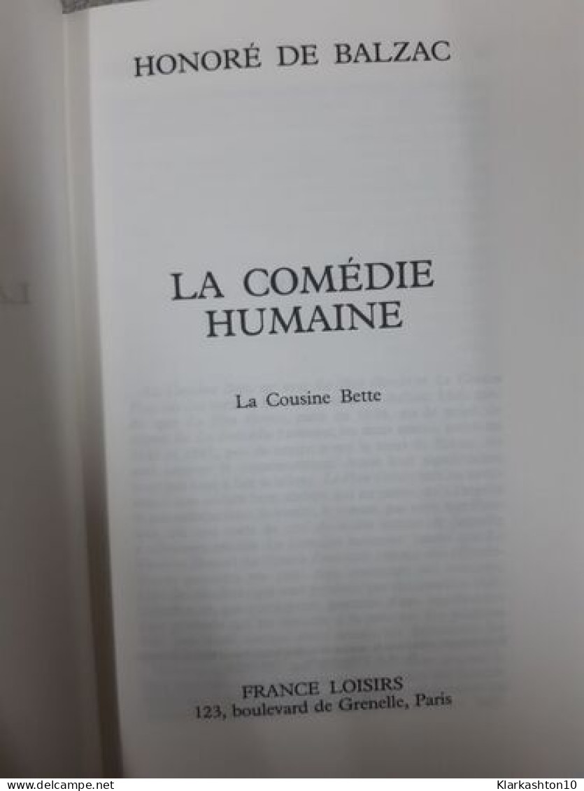 La Comédie Humiane - La Cuisine Bette - Autres & Non Classés