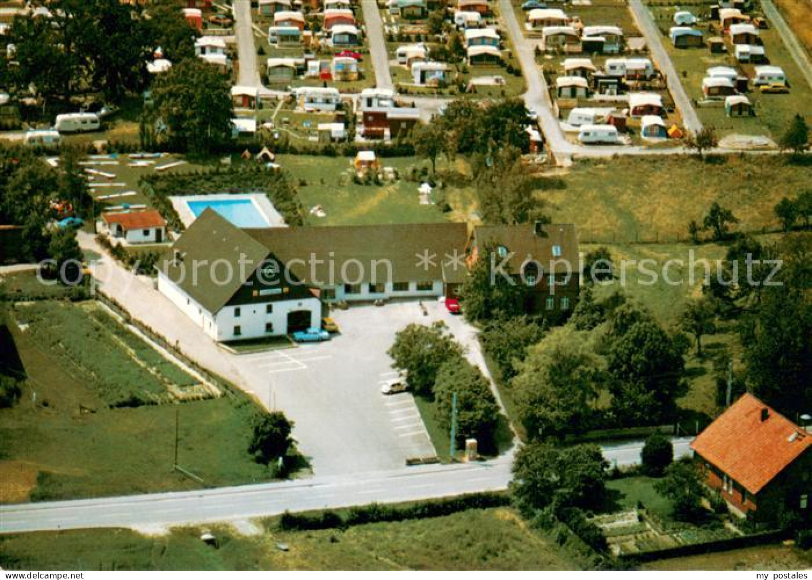 73666466 Reinsdorf Apelern Dorfkrug Reinsdorf Mit Campingplatz Fliegeraufnahme R - Altri & Non Classificati