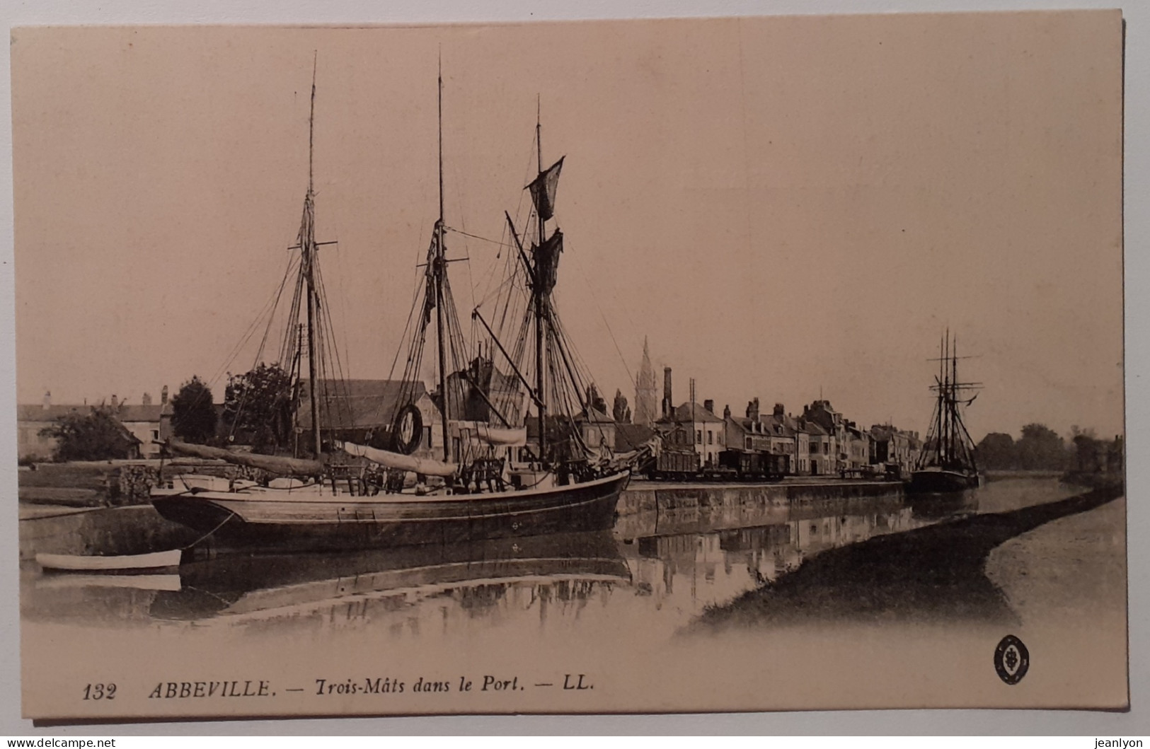 ABBEVILLE (80 Somme) - Port Avec Bateau / Trois Mats  - Abbeville
