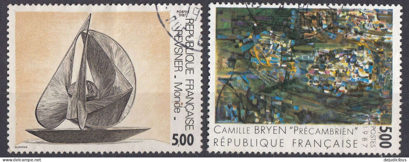 FRANCE - 1987 - Serie Completa Composta Da 2 Valori Usati: Yvert 2493/2494. - Used Stamps