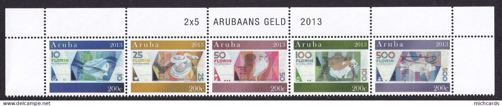 323 ARUBA 2013 - Y&T 701/05 - Billet De Banque - Neuf ** (MNH) Sans Charniere - Curaçao, Nederlandse Antillen, Aruba