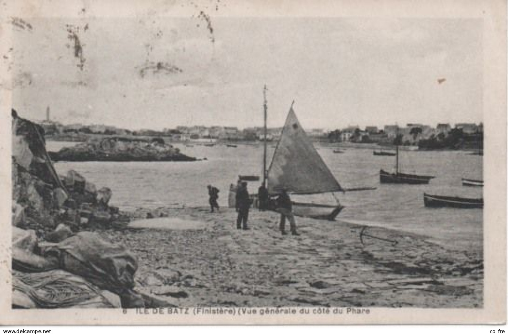 Ile De Batz: Vue Générale Du Côté Du Phare (NL Morlaix, N°6) - Ile-de-Batz