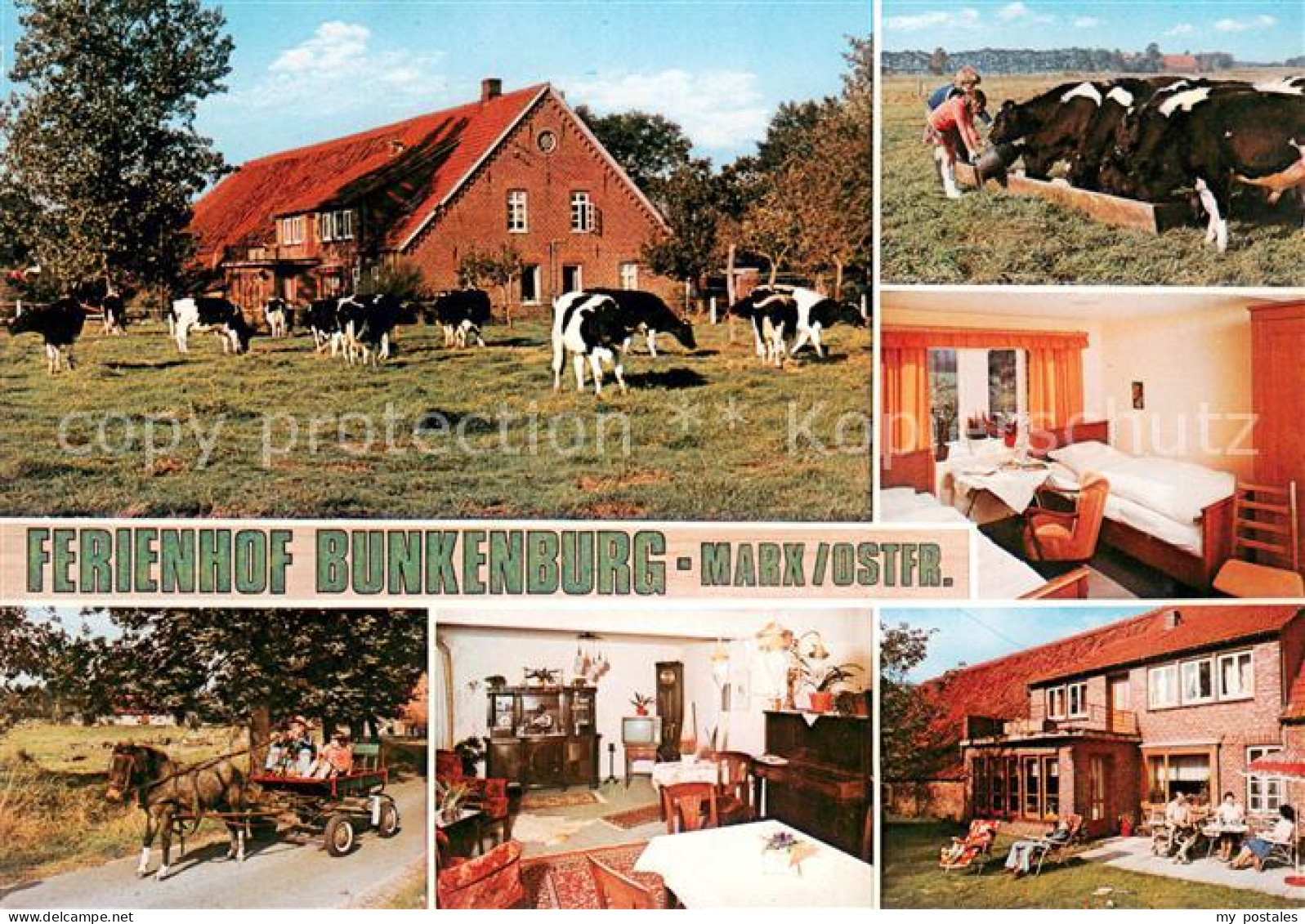 73664733 Marx Ferienhof Bunkenburg Gaststube Zimmer Pferdekutsche Viehtraenke Ma - Autres & Non Classés