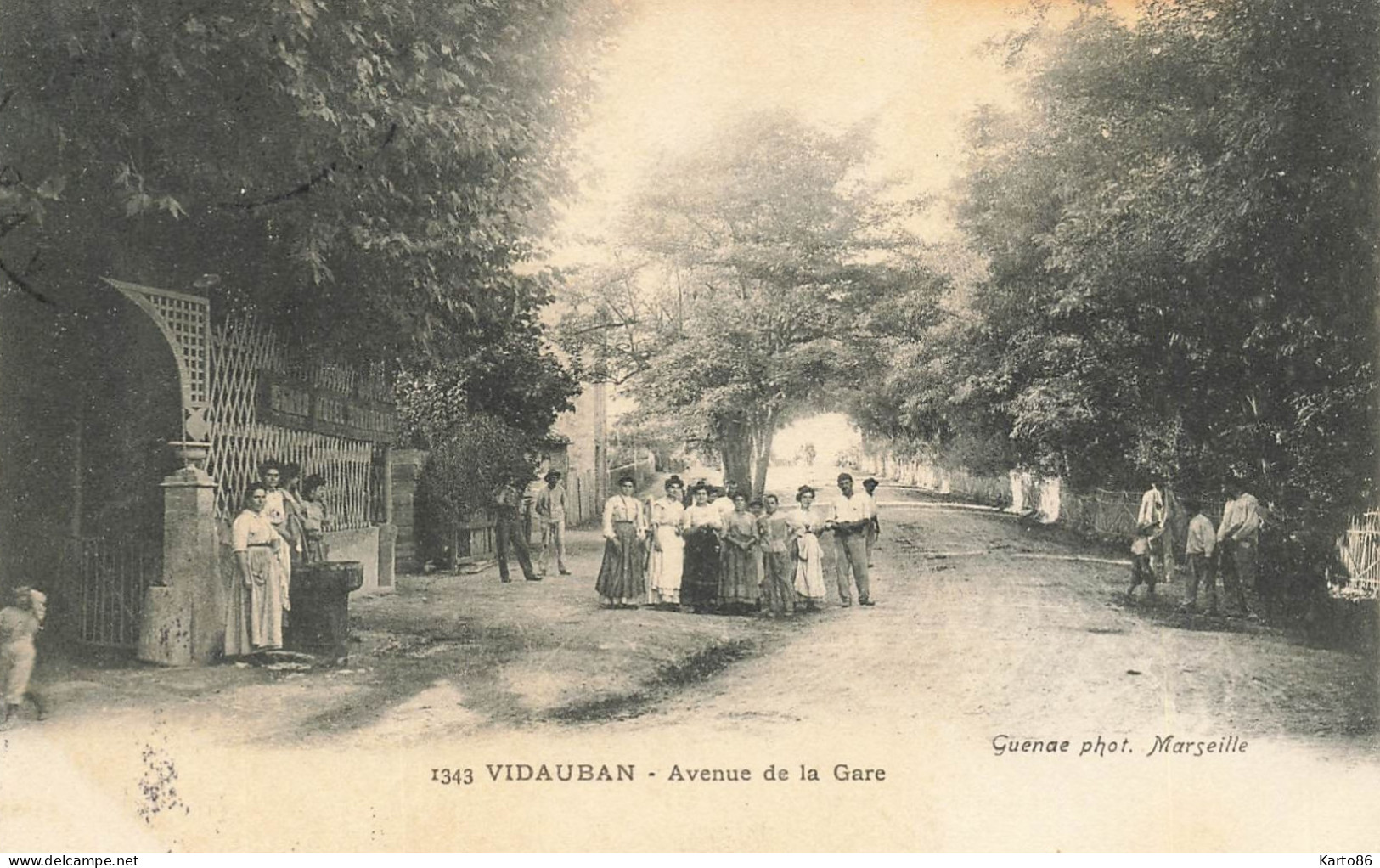Vidauban * 1906 * Avenue De La Gare * Enfants Villageois - Vidauban