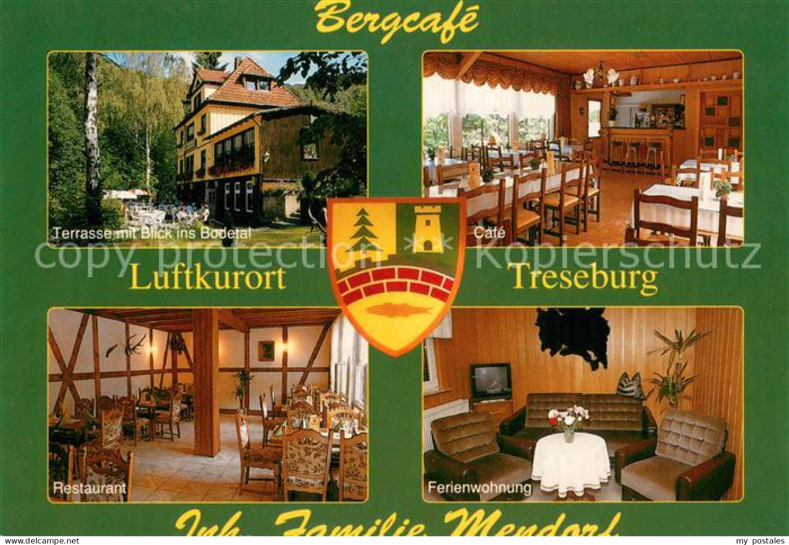 73664687 Treseburg Harz Bergcafe Terrasse Cafe Restaurant Ferienwohnung Tresebur - Autres & Non Classés