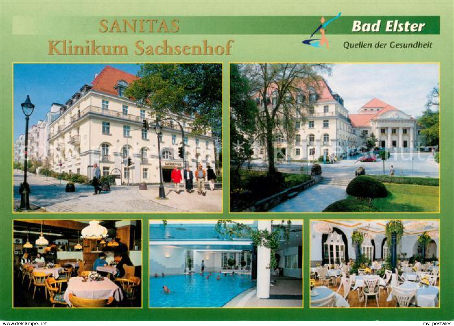 73664686 Bad Elster Sanitas Klinikum Sachsenhof Gaststube Hallenbad Terrasse Bad - Bad Elster