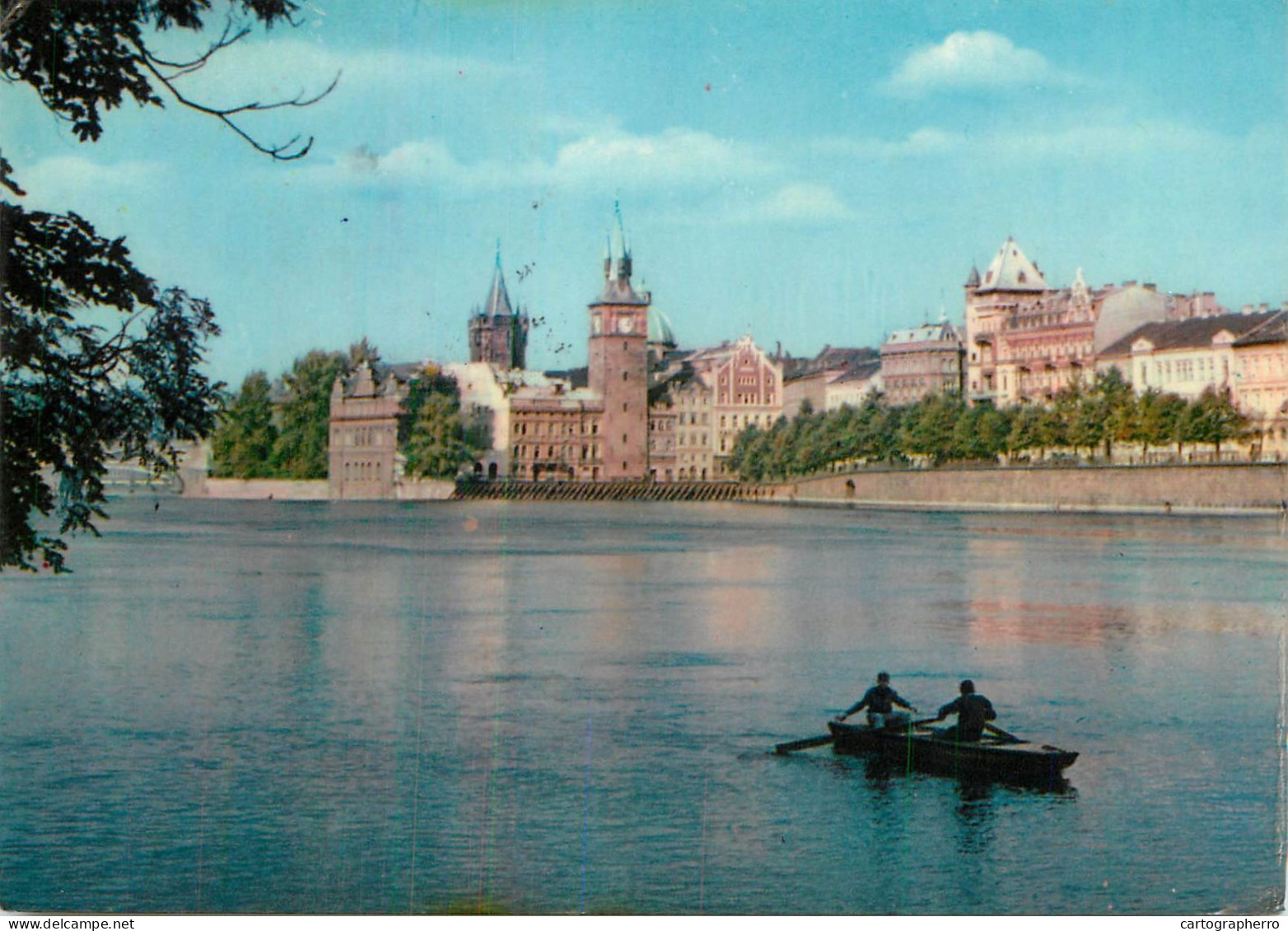 Navigation Sailing Vessels & Boats Themed Postcard Prague Smetana Quay - Voiliers