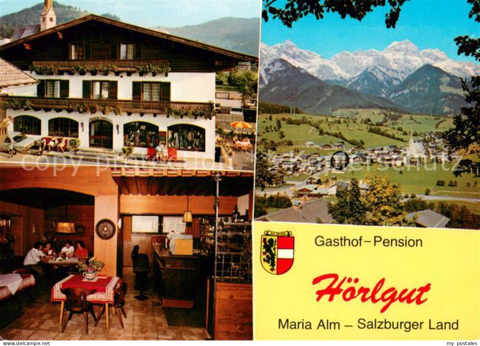 73664662 Maria Alm Steinernen Meer Gasthof Pension Hoerlgut Gaststube Panorama M - Altri & Non Classificati