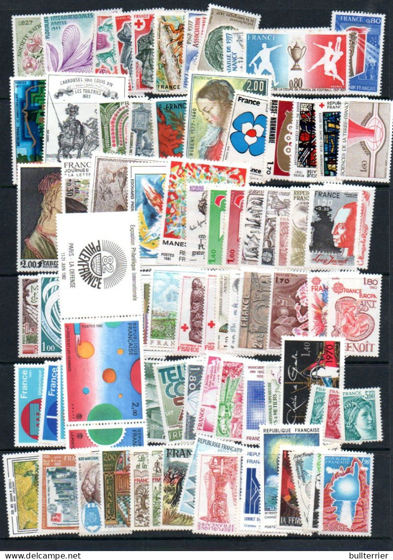 FRANCE - Various Modern MNH Stamps  , SG CAT £313  BARGAIN LOT - Unused Stamps