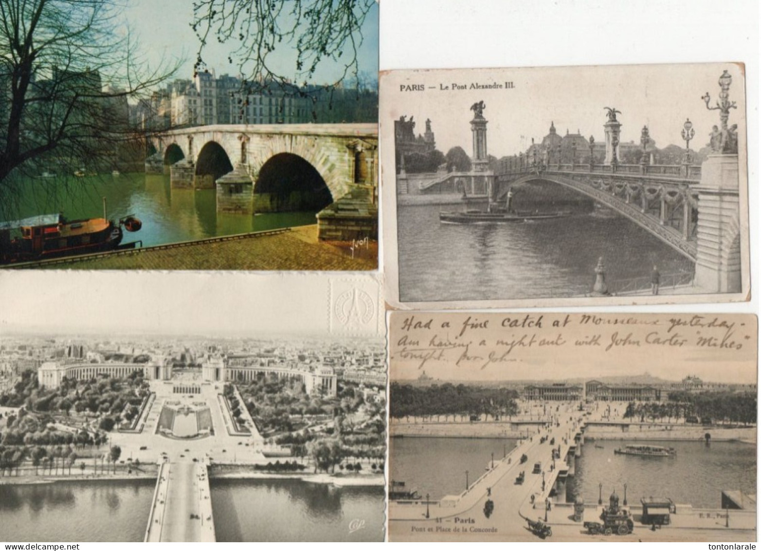 Lot De Douze Cartes Sur La  Seine Et Ses Ponts - De Seine En Haar Oevers