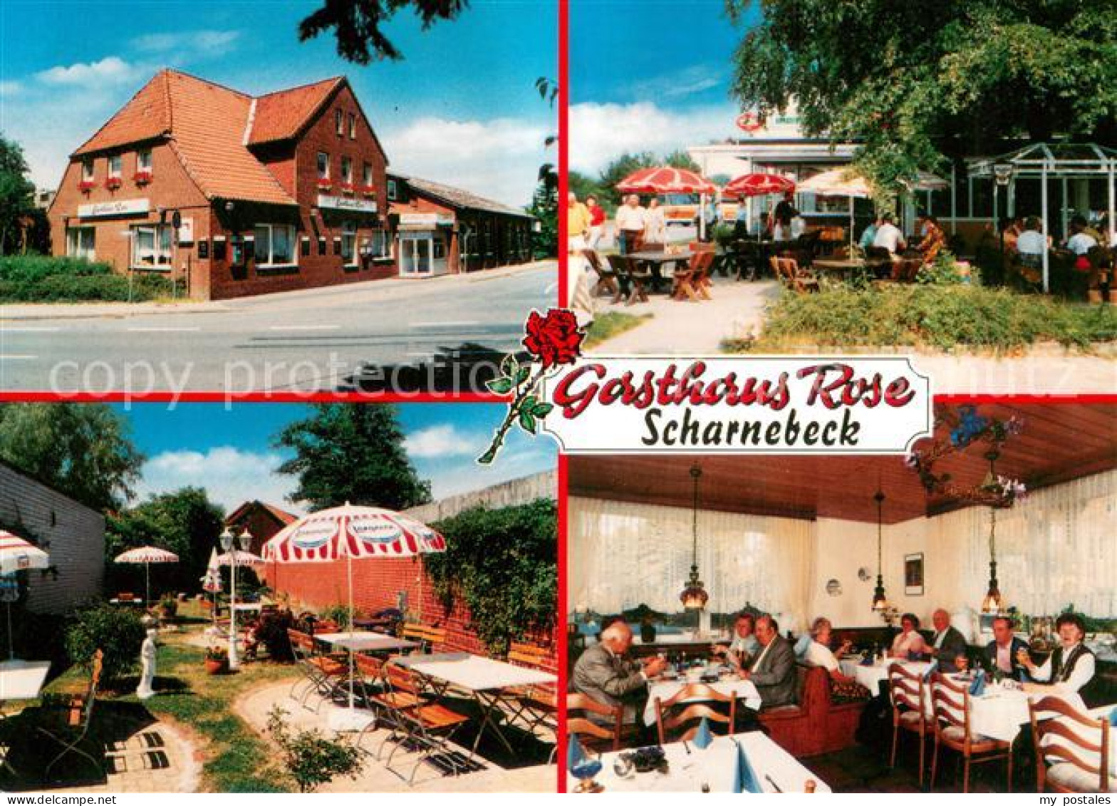 73664536 Scharnebeck Lueneburg Gasthaus Rose Cafe Und Biergarten Gastraeume Scha - Altri & Non Classificati