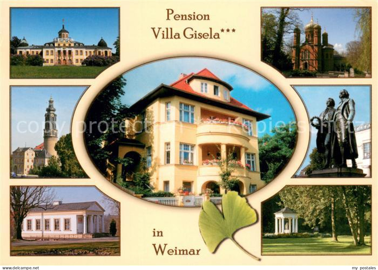 73664519 Weimar Thueringen Pension Villa Gisela Kirchen Denkmal Pavillon Weimar  - Weimar