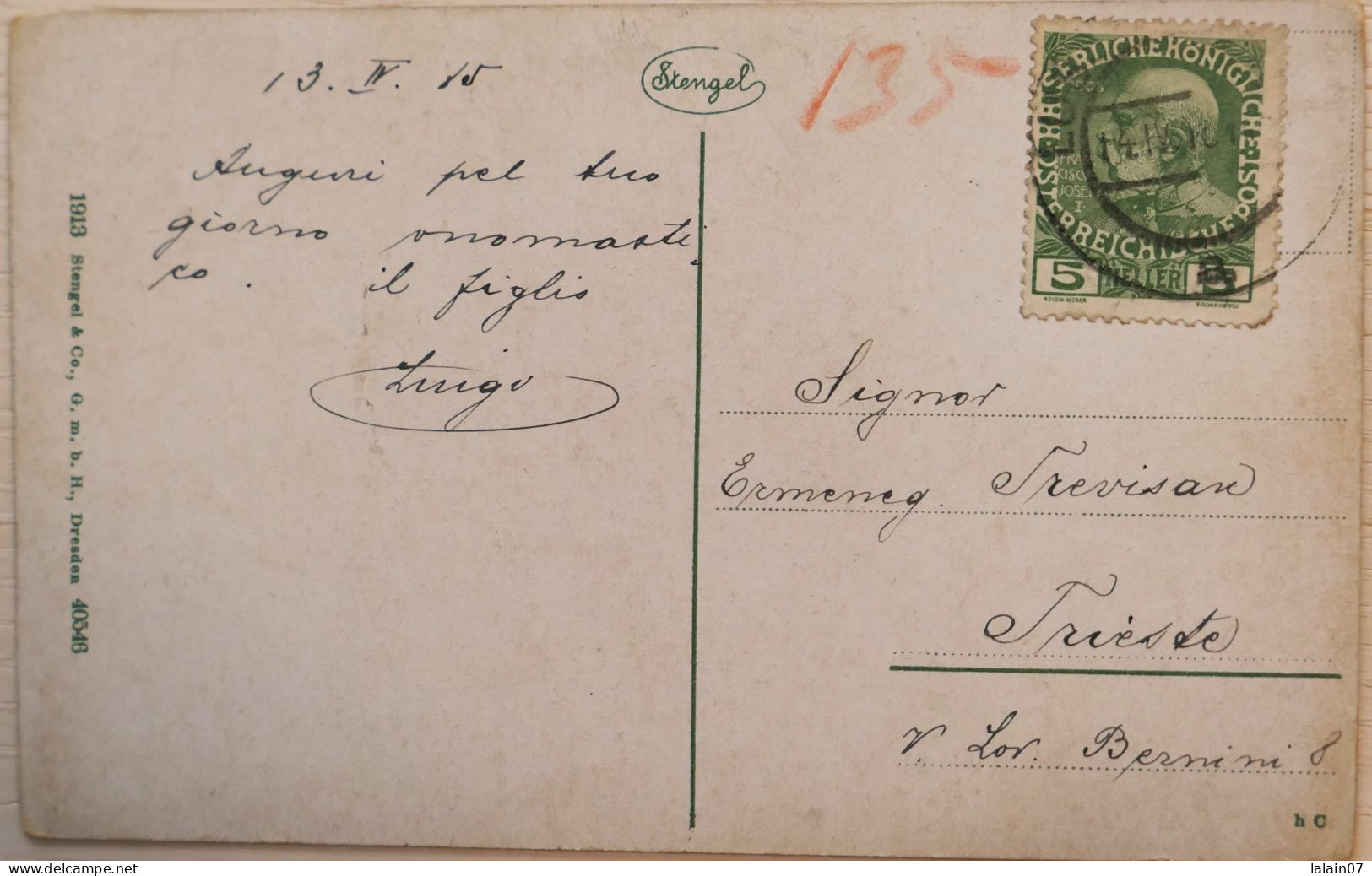 C. P. A. : CROATIA : Mali Lošinj : LUSSINPICCOLO : Halfenpartie, Stamp Osterreich In 1913 - Croatia