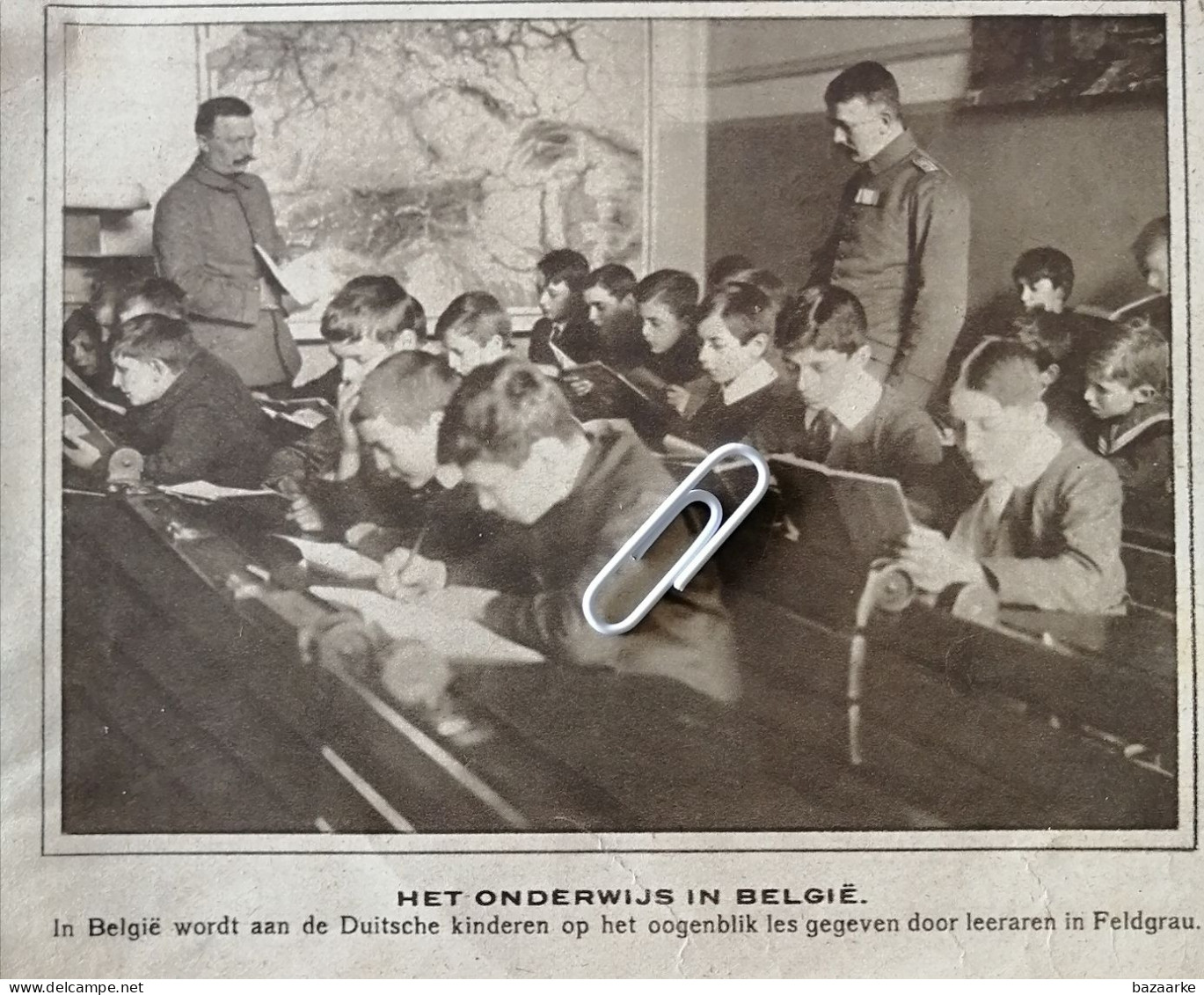 OORLOG 1915 / HET ONDERWIJS IN BELGIË AAN DUITSE KINDEREN DOOR LERAREN IN FELDGRAUW - Ohne Zuordnung