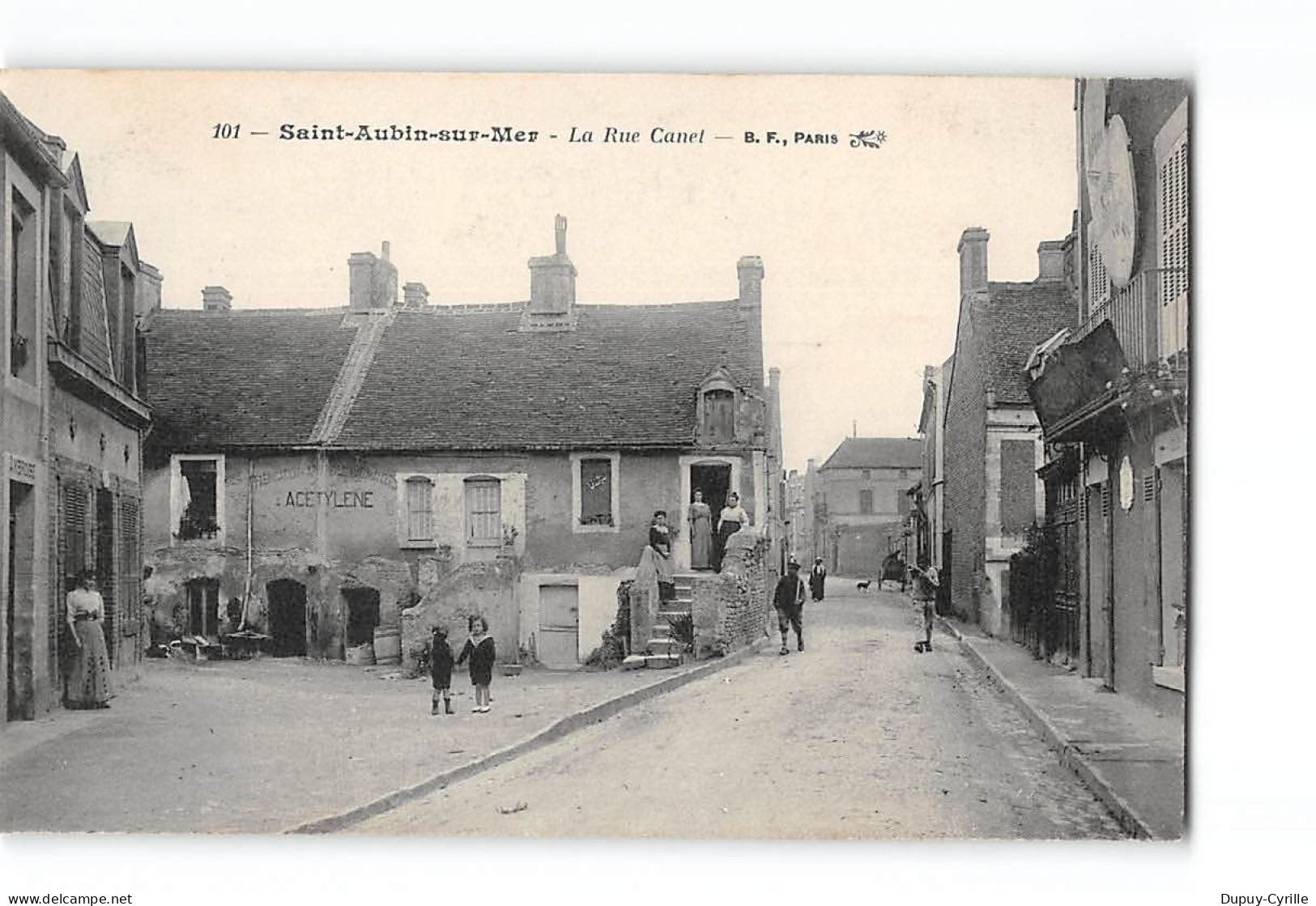 SAINT AUBIN SUR MER - La Rue Canet - Très Bon état - Saint Aubin