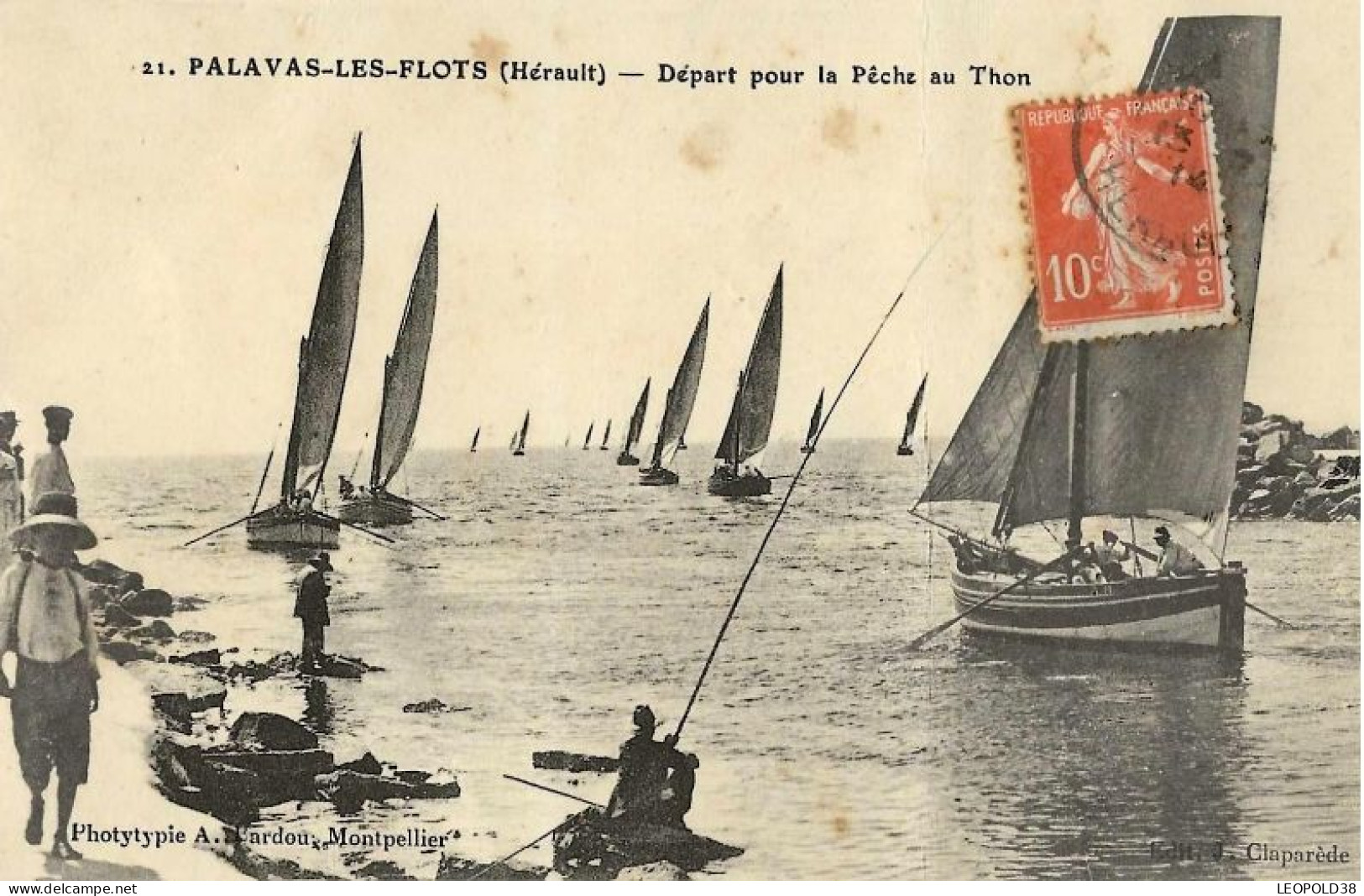 PALAVAS Départ Pour La Pêche Au Thon - Palavas Les Flots