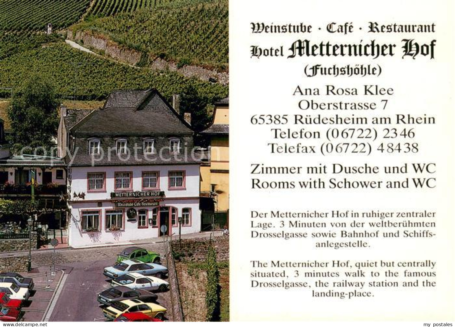 73663995 Ruedesheim Rhein Hotel Restaurant Metternicher Hof Ruedesheim Rhein - Ruedesheim A. Rh.