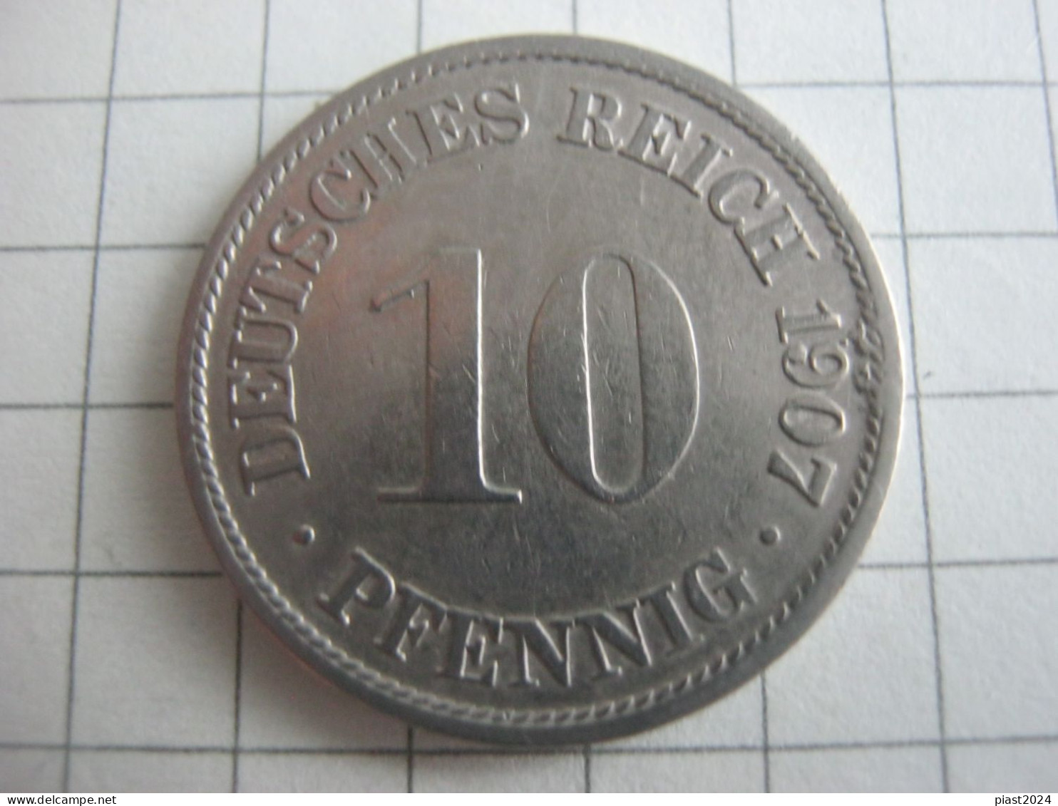 Germany 10 Pfennig 1907 F - 10 Pfennig