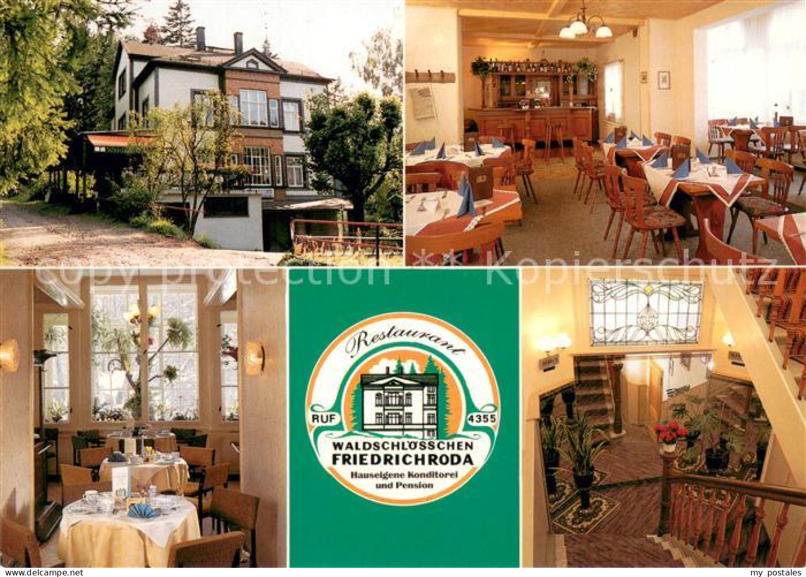73663641 Friedrichroda Cafe Restaurant Waldschloesschen Wartburg Ansichtskarten - Friedrichroda