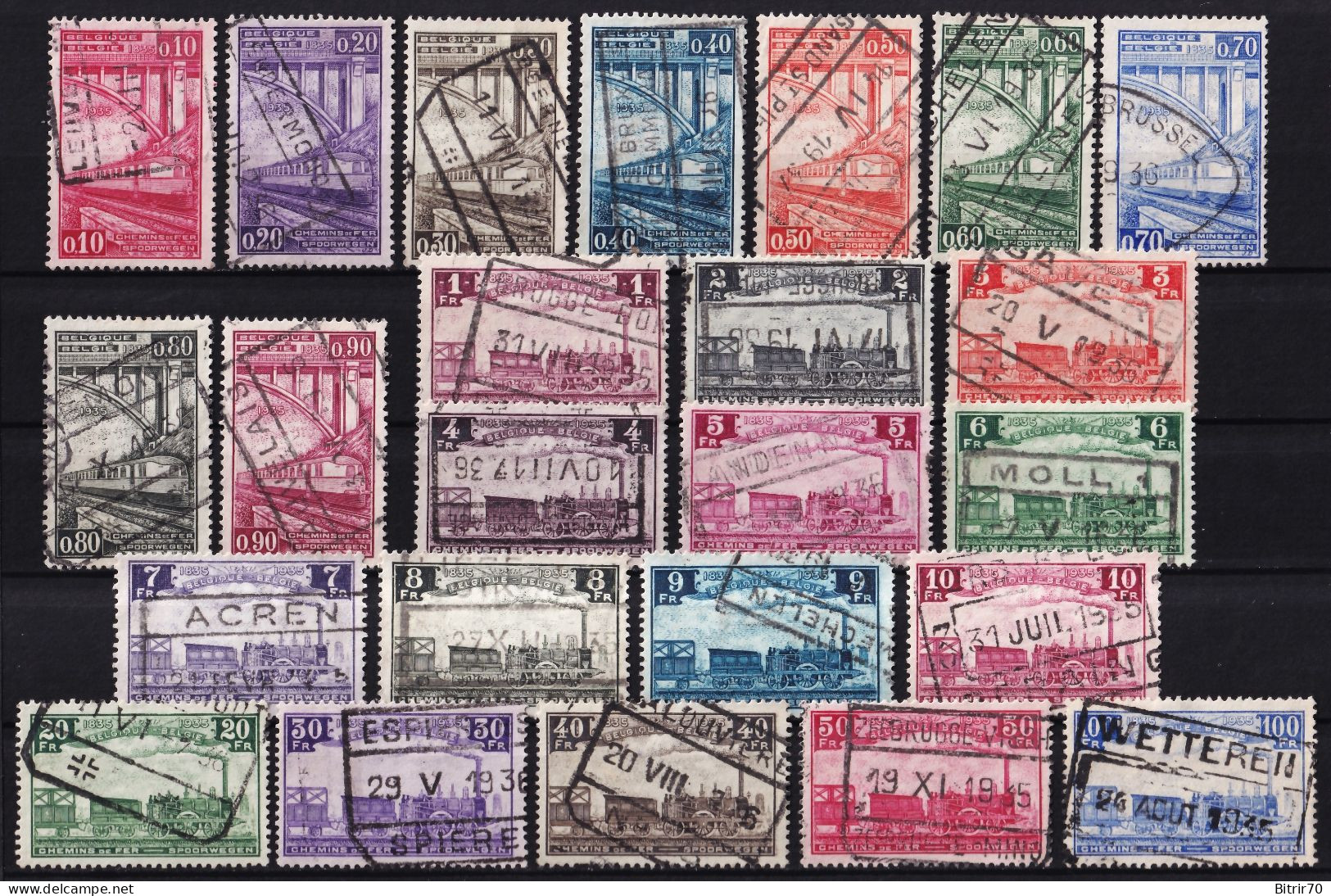 Belgica, 1935 Y&T. 178 / 201 - Used