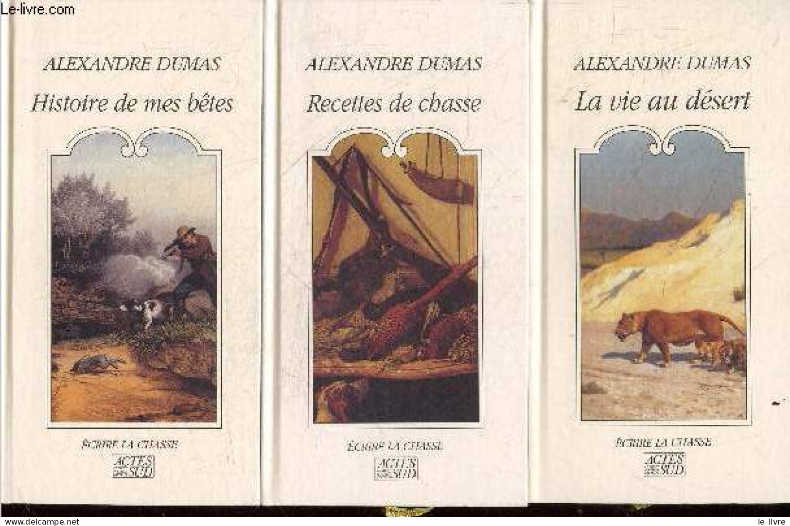 Coffret Alexandre Dumas - 3 Volumes : La Vie Au Desert, Ecrire La Chasse + Recettes De Chasse, Ecrire La Chasse + Histoi - Valérian