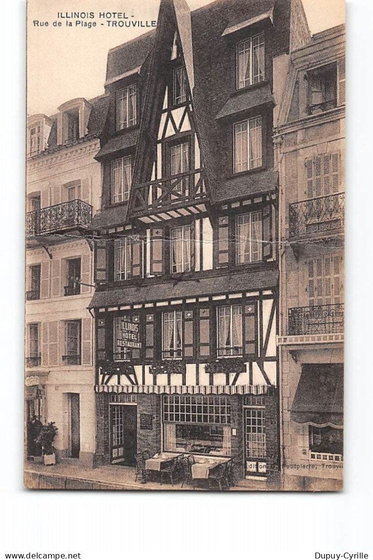 TROUVILLE - Illinois Hotel - Rue De La Plage - Très Bon état - Trouville