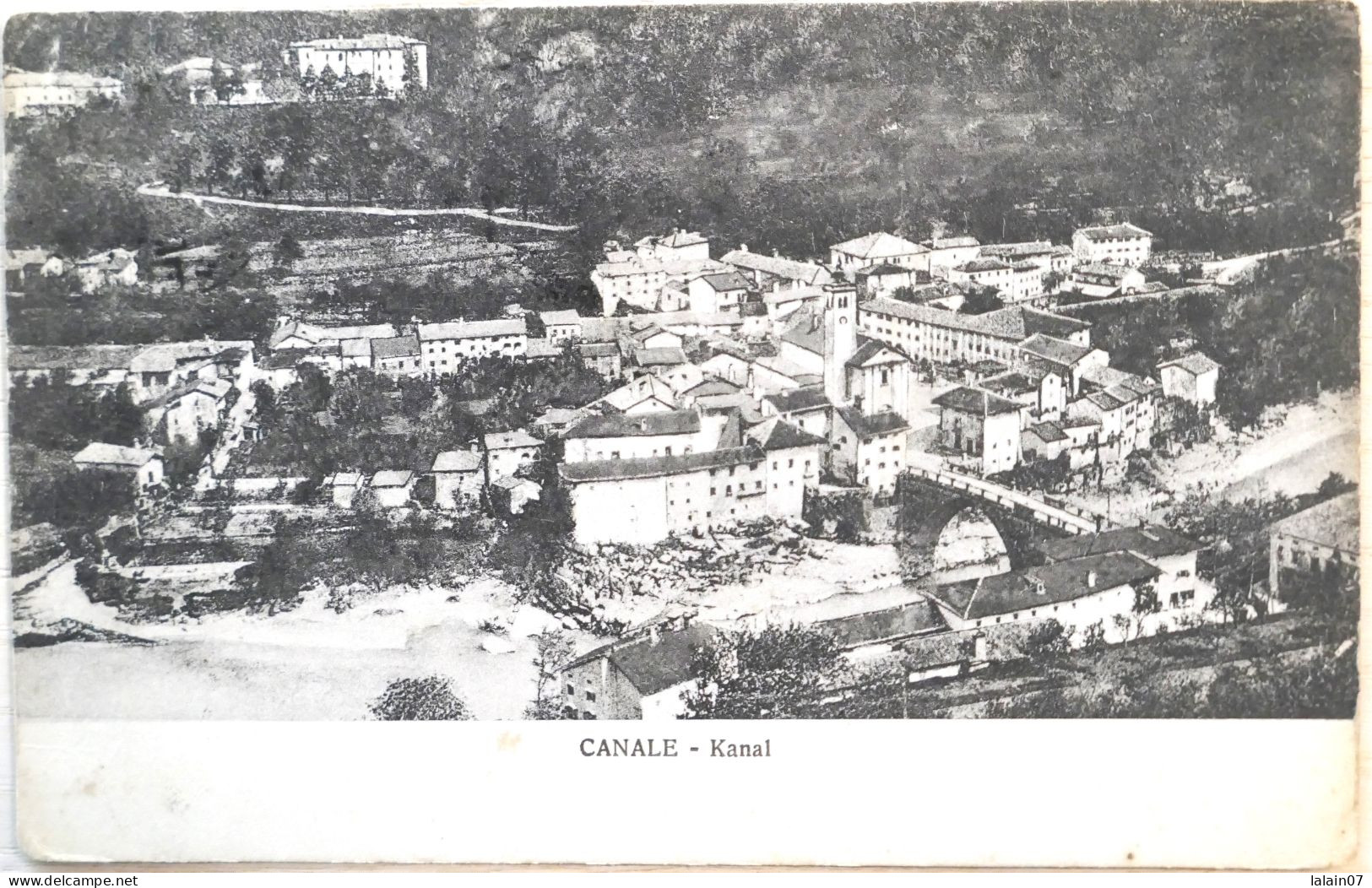C. P. A. : SLOVENIA : CANALE KANAL, Aerial View, Stamp In 1923 - Slovénie
